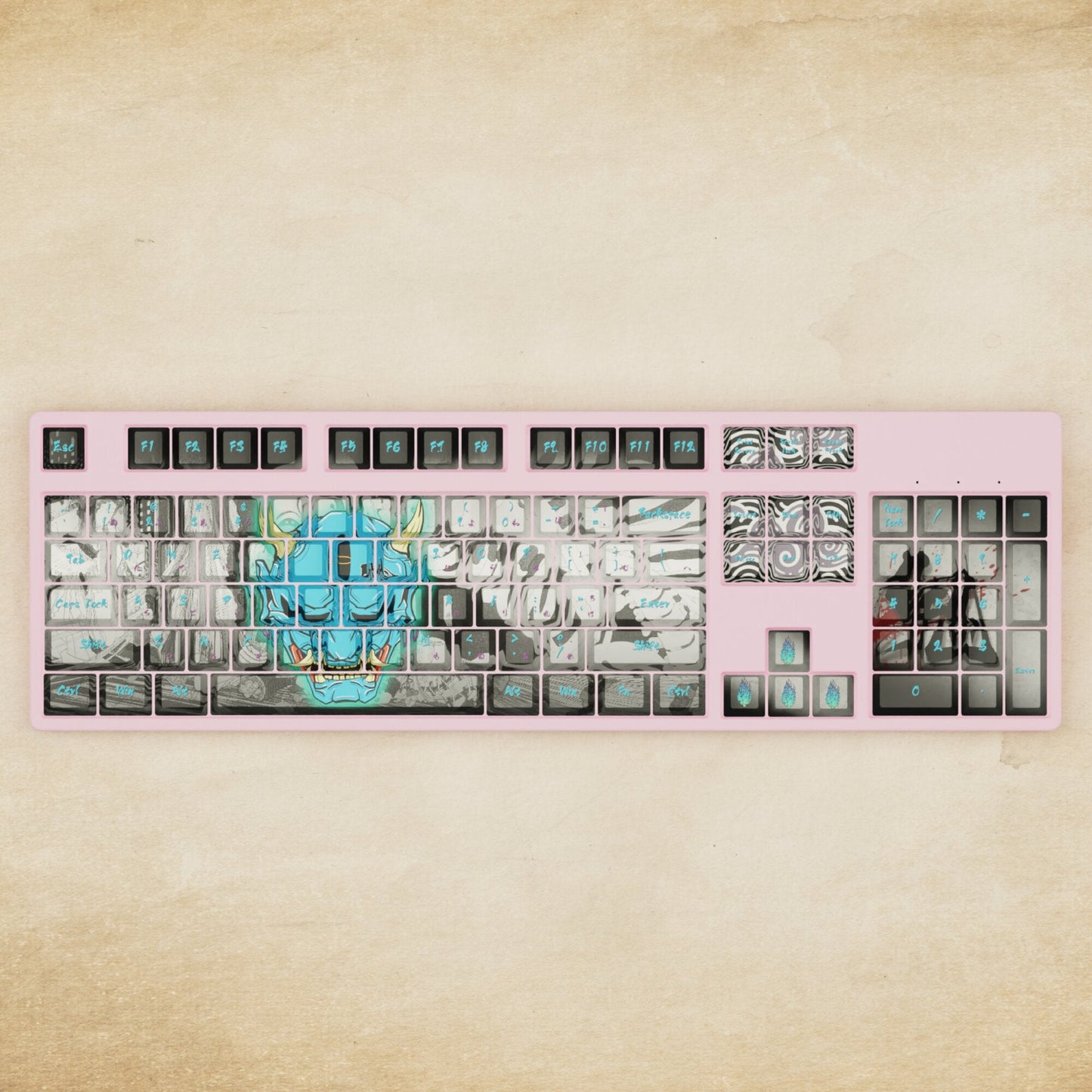 Alpha 108 - 100% Oni Mechanical Keyboard - Goblintechkeys
