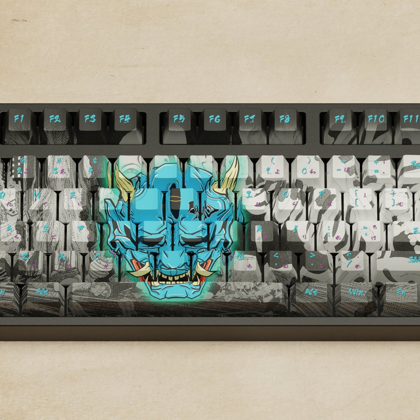 Alpha 108 - 100% Oni Mechanical Keyboard - Goblintechkeys