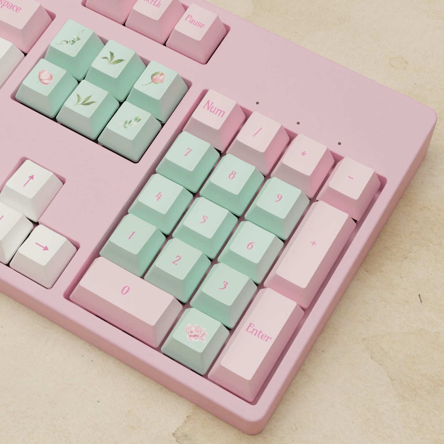 Alpha 108 - 100% Peony Mechanical Keyboard - Goblintechkeys