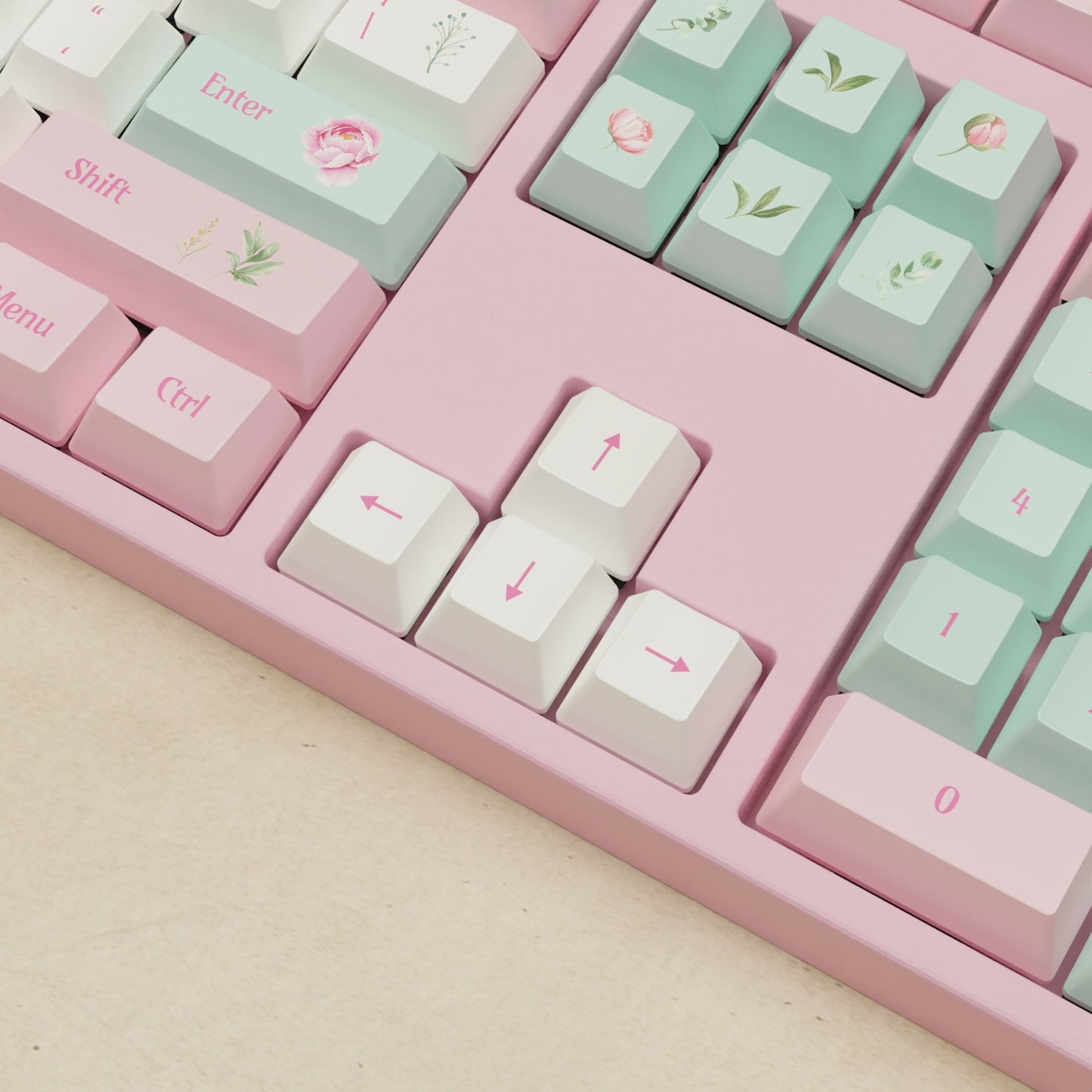 Alpha 108 - 100% Peony Mechanical Keyboard - Goblintechkeys