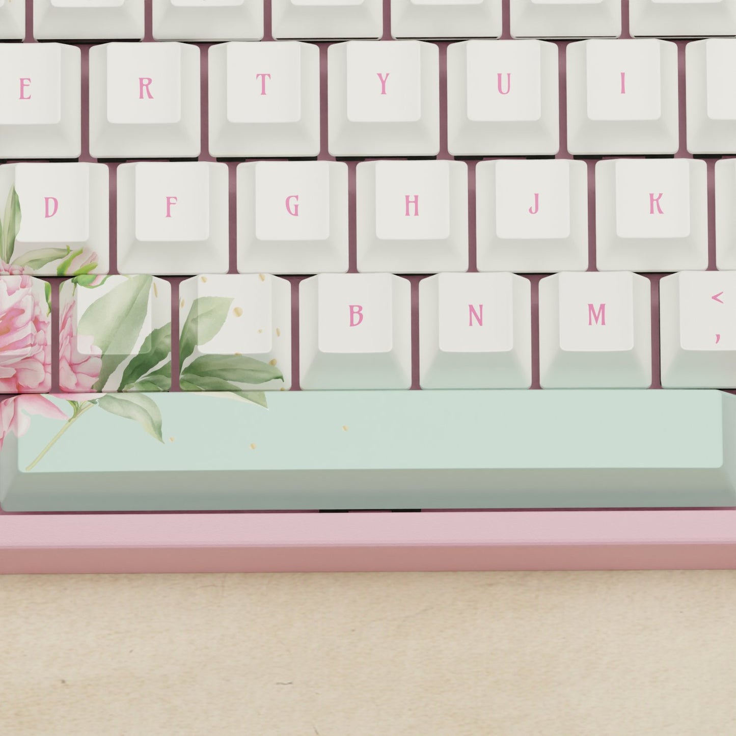 Alpha 108 - 100% Peony Mechanical Keyboard - Goblintechkeys