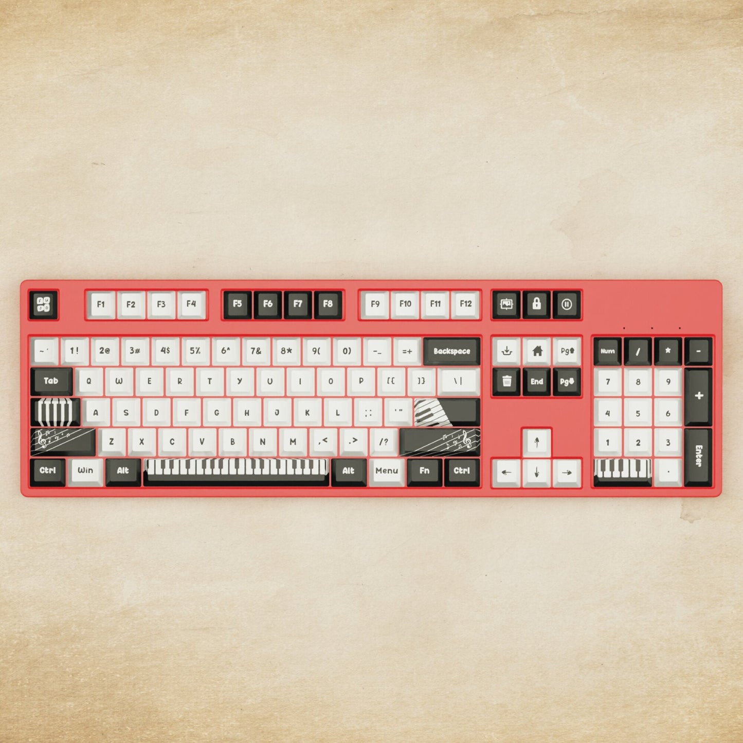 Alpha 108 - 100% Piano Mechanical Keyboard - Goblintechkeys