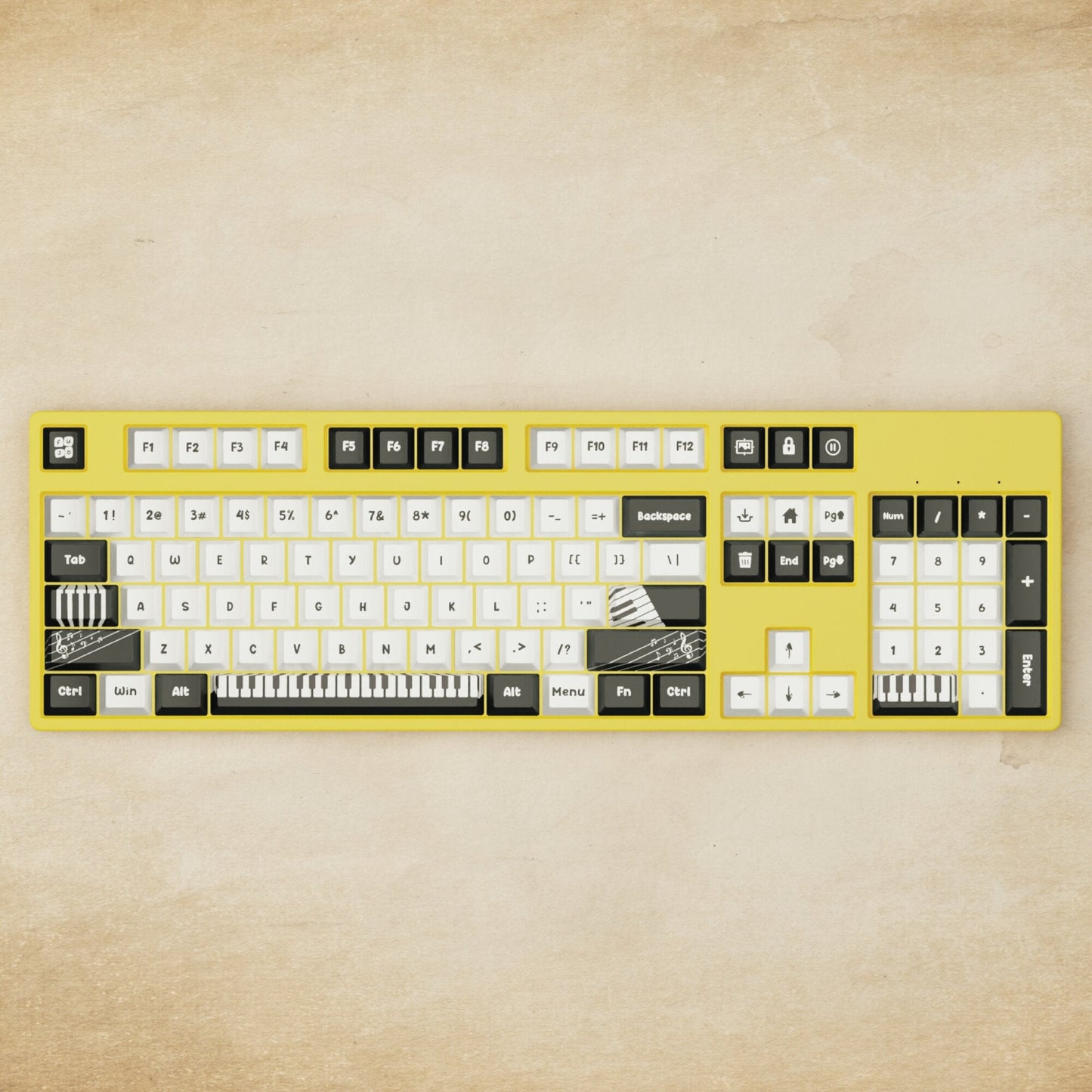 Alpha 108 - 100% Piano Mechanical Keyboard - Goblintechkeys
