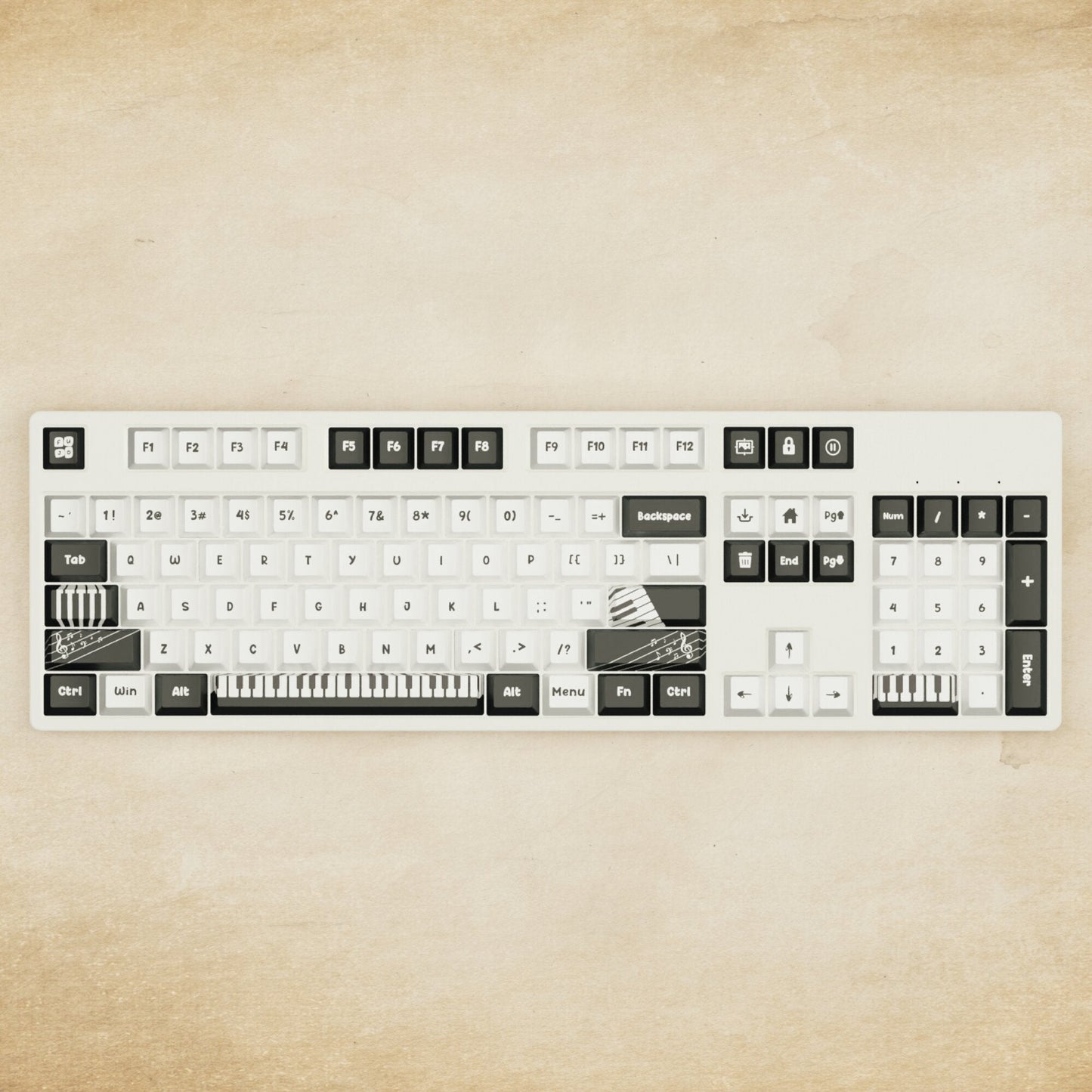 Alpha 108 - 100% Piano Mechanical Keyboard - Goblintechkeys