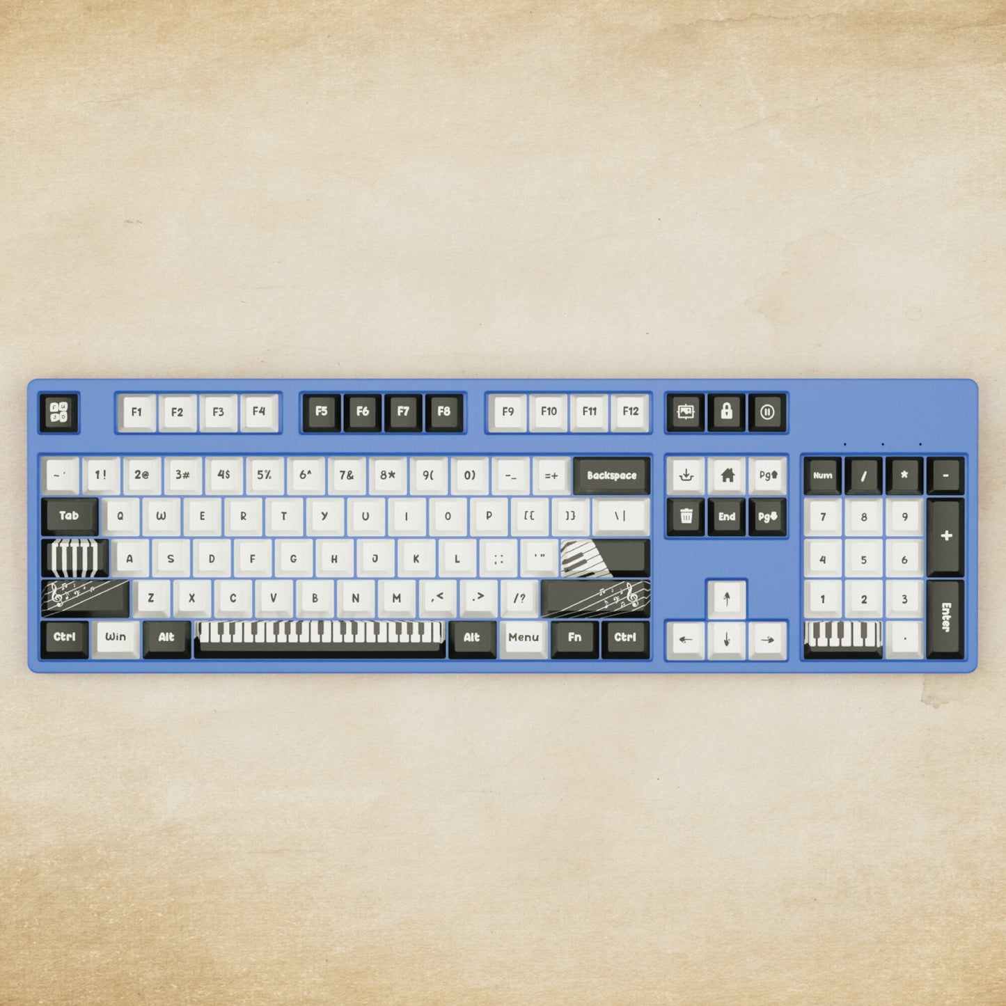 Alpha 108 - 100% Piano Mechanical Keyboard - Goblintechkeys
