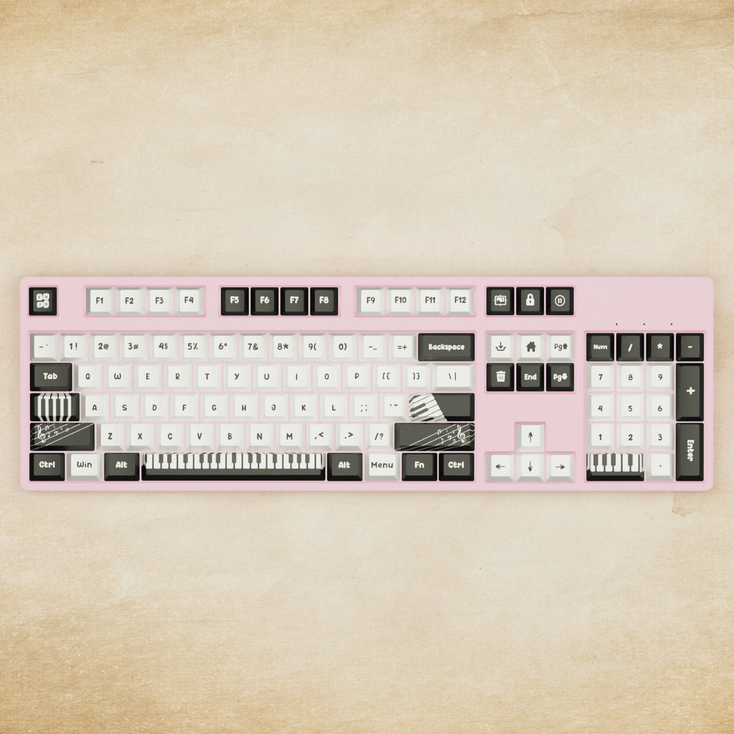 Alpha 108 - 100% Piano Mechanical Keyboard - Goblintechkeys
