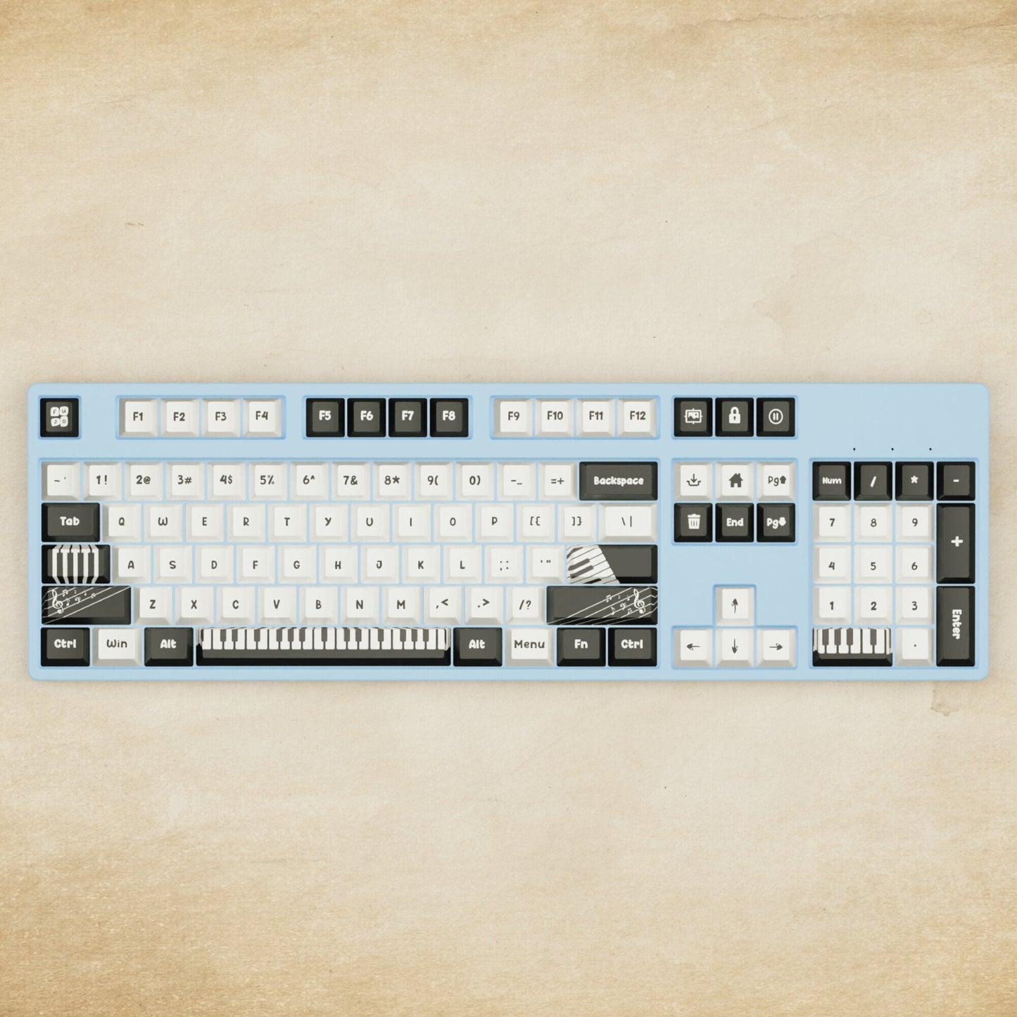 Alpha 108 - 100% Piano Mechanical Keyboard - Goblintechkeys