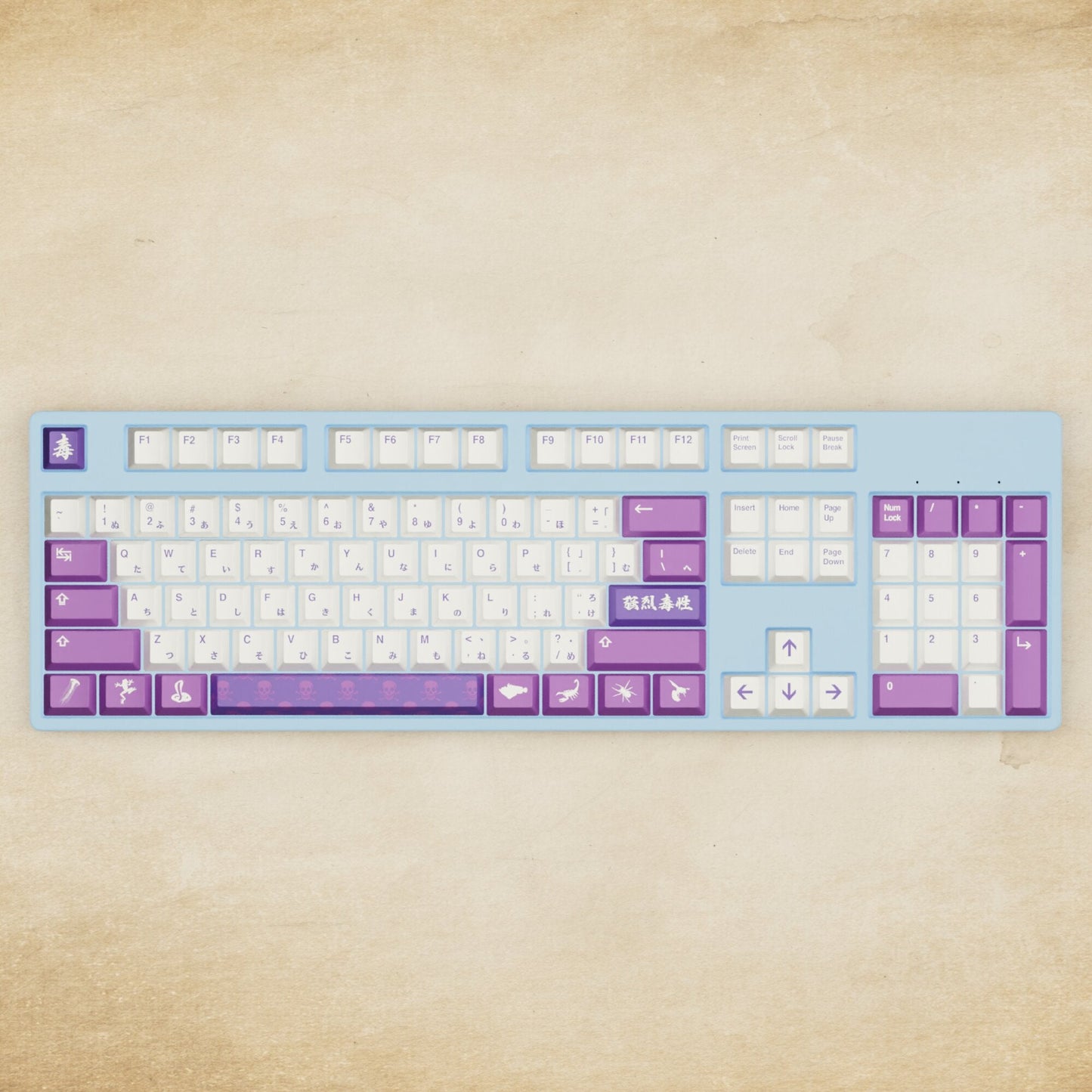 Alpha 108 - 100% Poison Mechanical Keyboard - Goblintechkeys