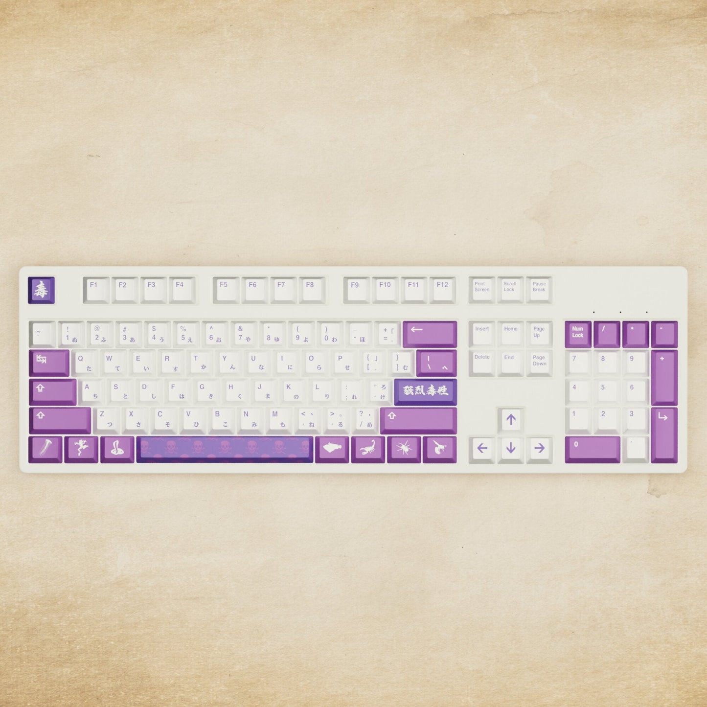 Alpha 108 - 100% Poison Mechanical Keyboard - Goblintechkeys