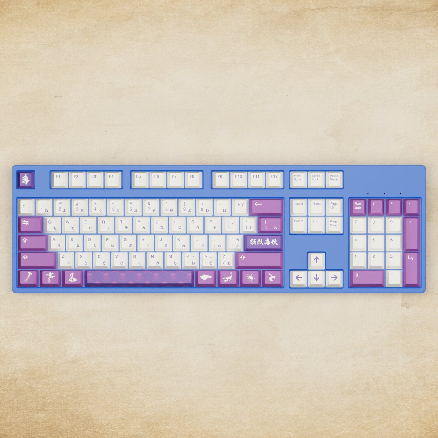 Alpha 108 - 100% Poison Mechanical Keyboard - Goblintechkeys