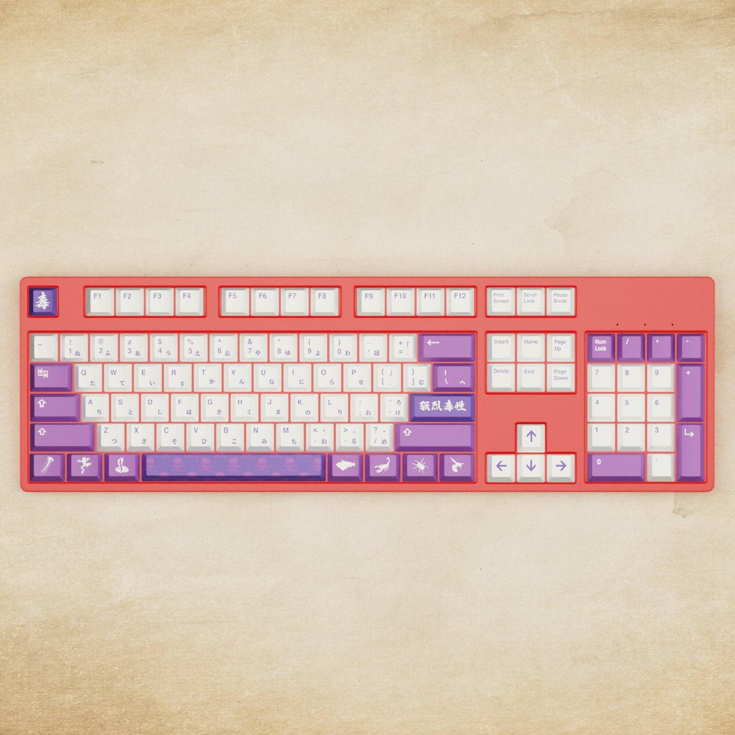 Alpha 108 - 100% Poison Mechanical Keyboard - Goblintechkeys