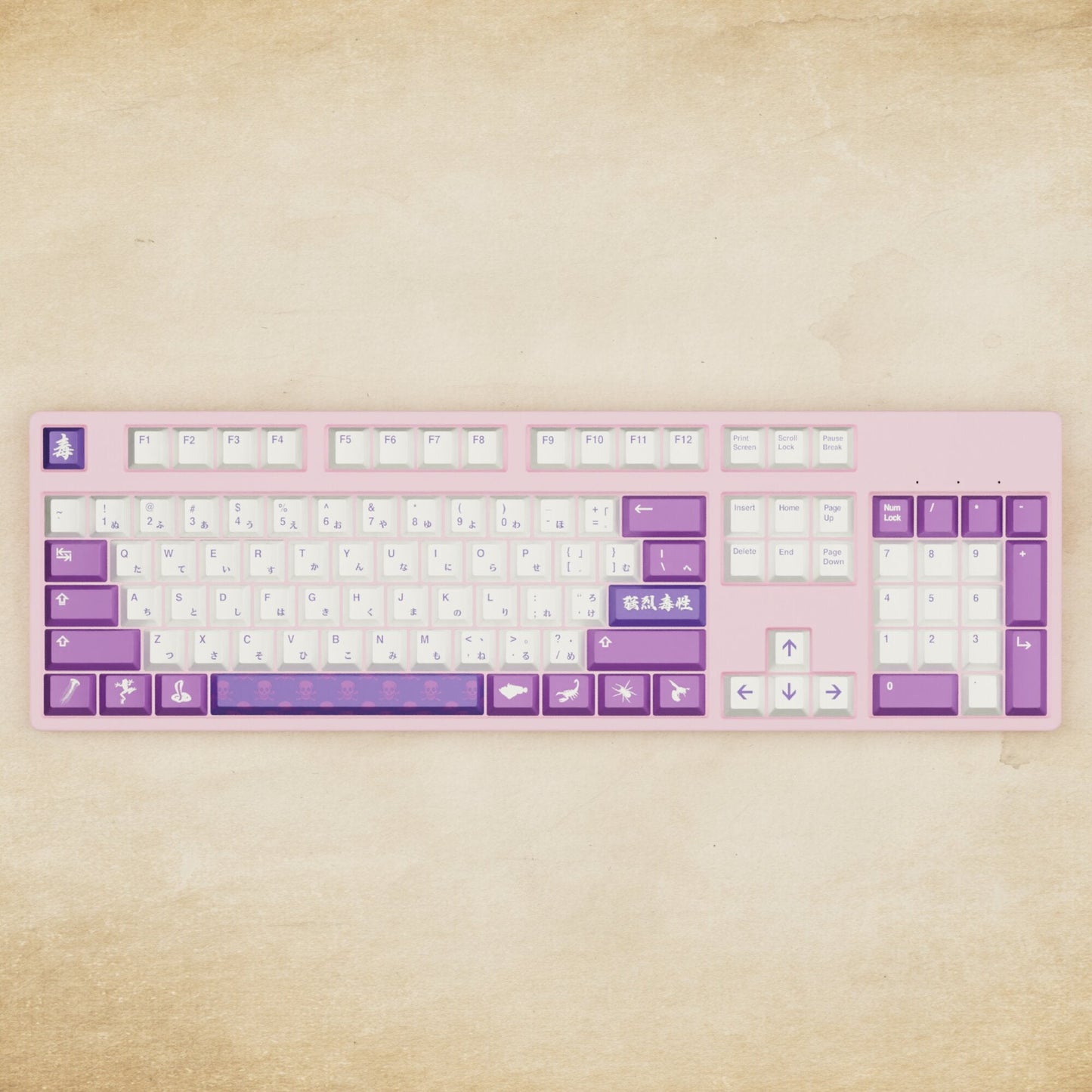 Alpha 108 - 100% Poison Mechanical Keyboard - Goblintechkeys