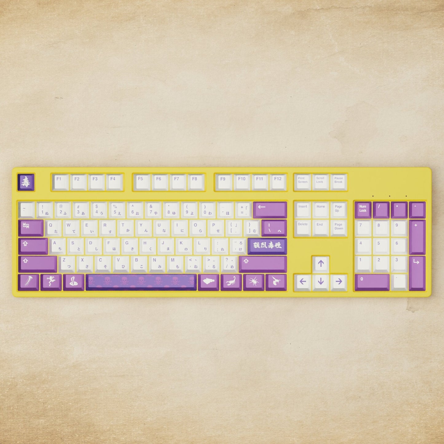 Alpha 108 - 100% Poison Mechanical Keyboard - Goblintechkeys