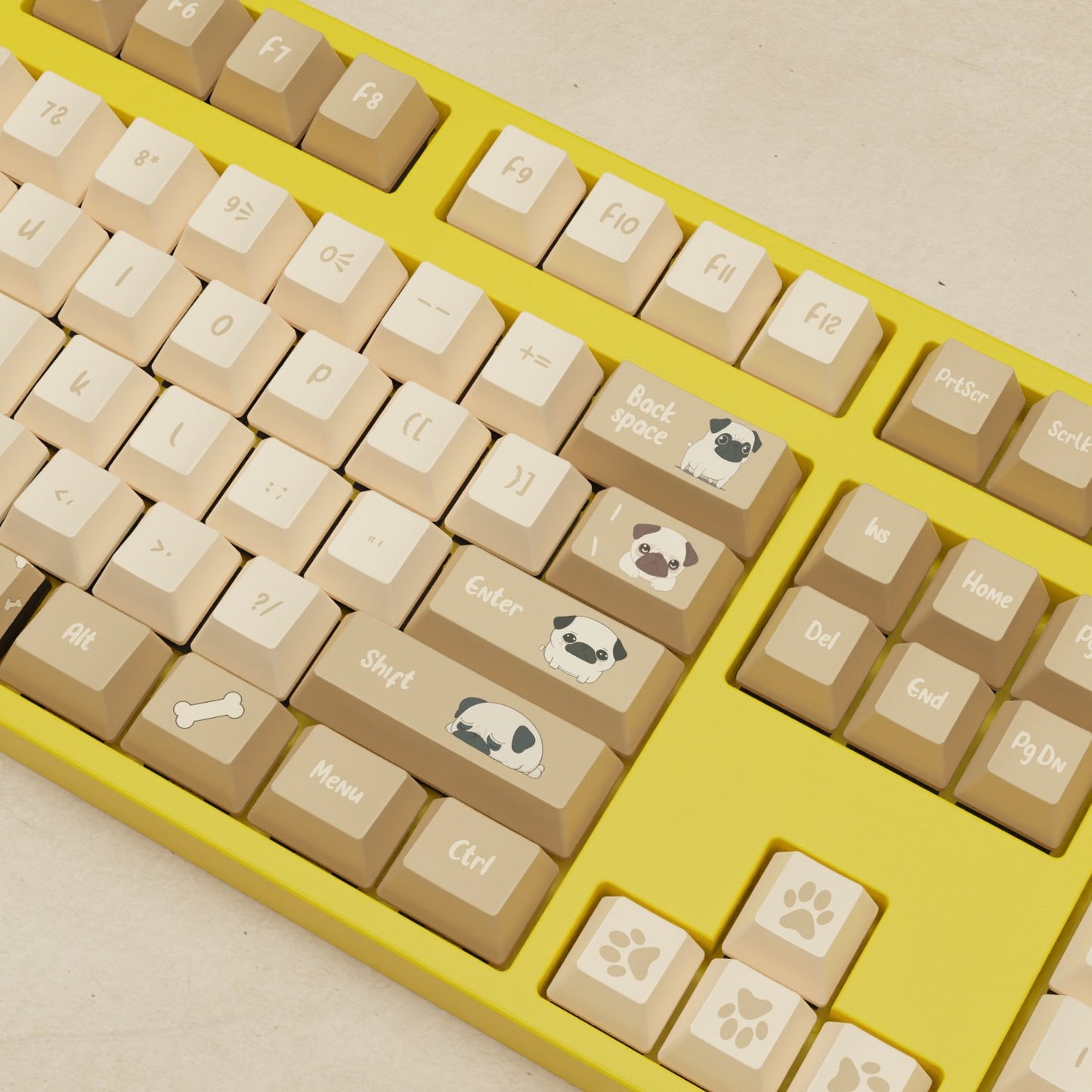 Alpha 108 - 100% Pug Mechanical Keyboard - Goblintechkeys