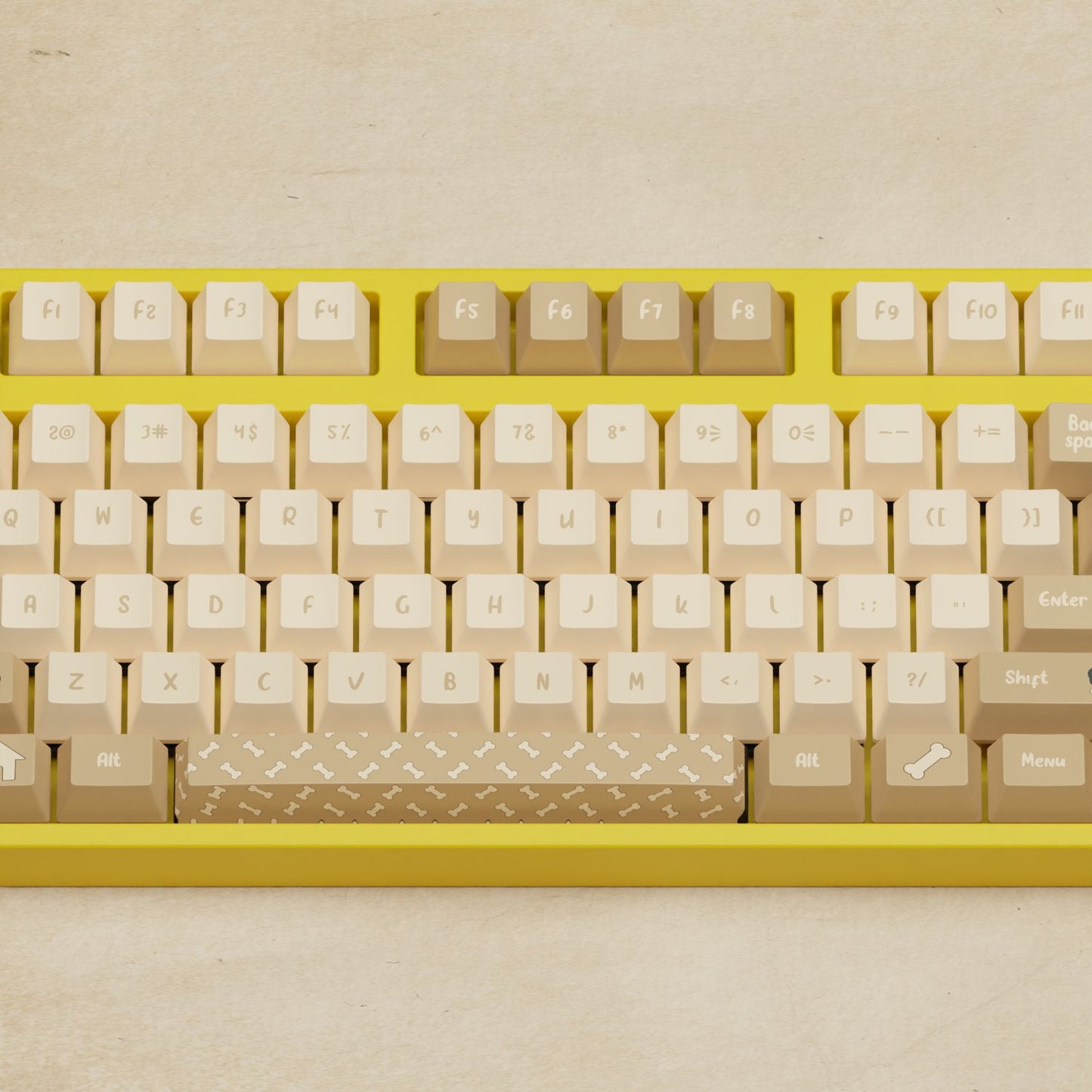 Alpha 108 - 100% Pug Mechanical Keyboard - Goblintechkeys