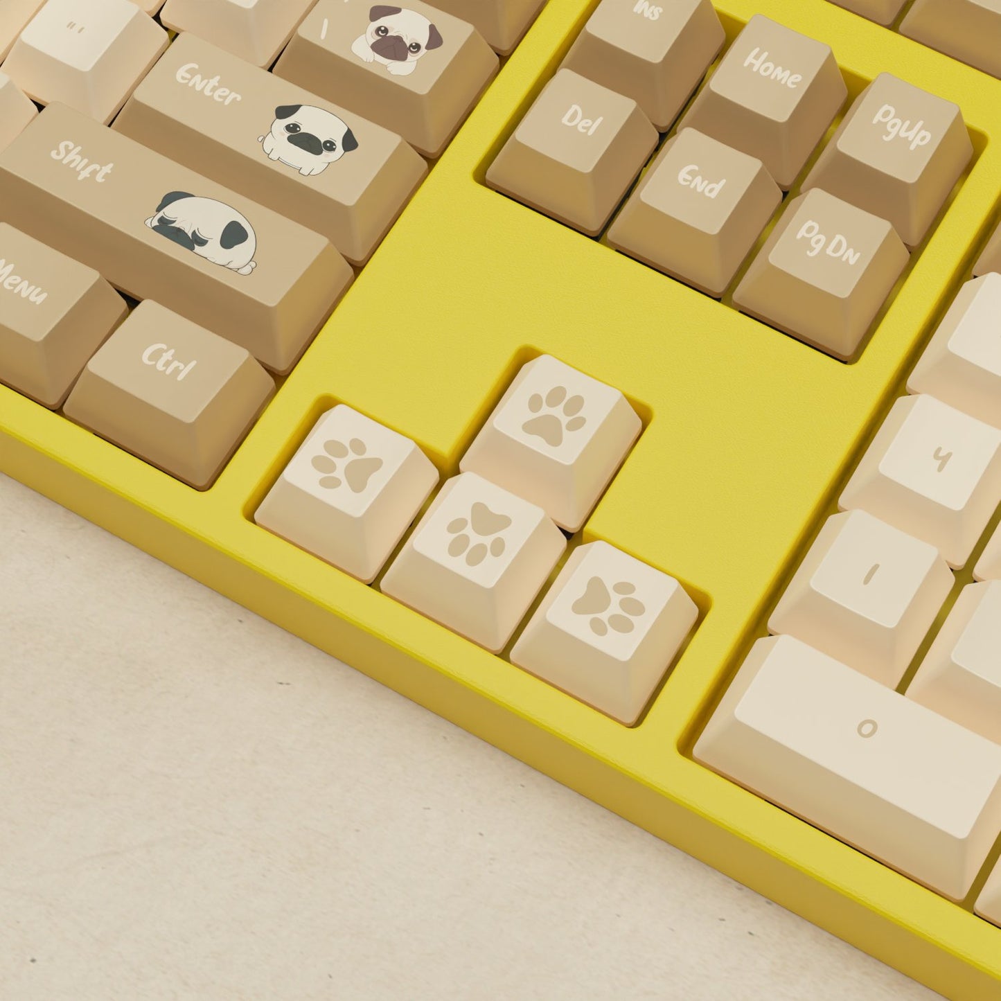 Alpha 108 - 100% Pug Mechanical Keyboard - Goblintechkeys