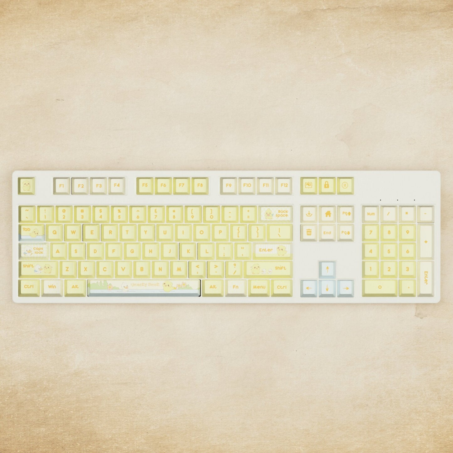 Alpha 108 - 100% Quacky Mechanical Keyboard - Goblintechkeys