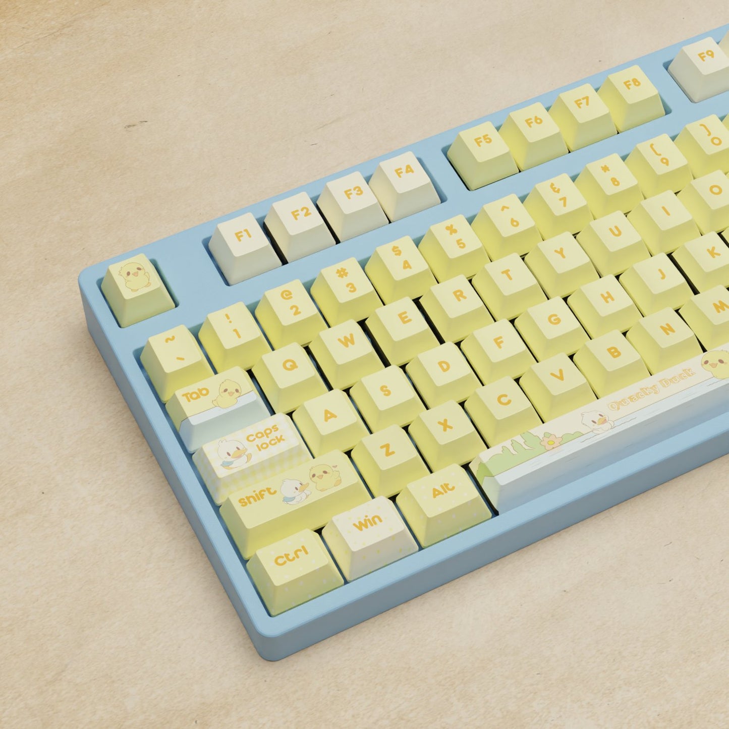 Alpha 108 - 100% Quacky Mechanical Keyboard - Goblintechkeys