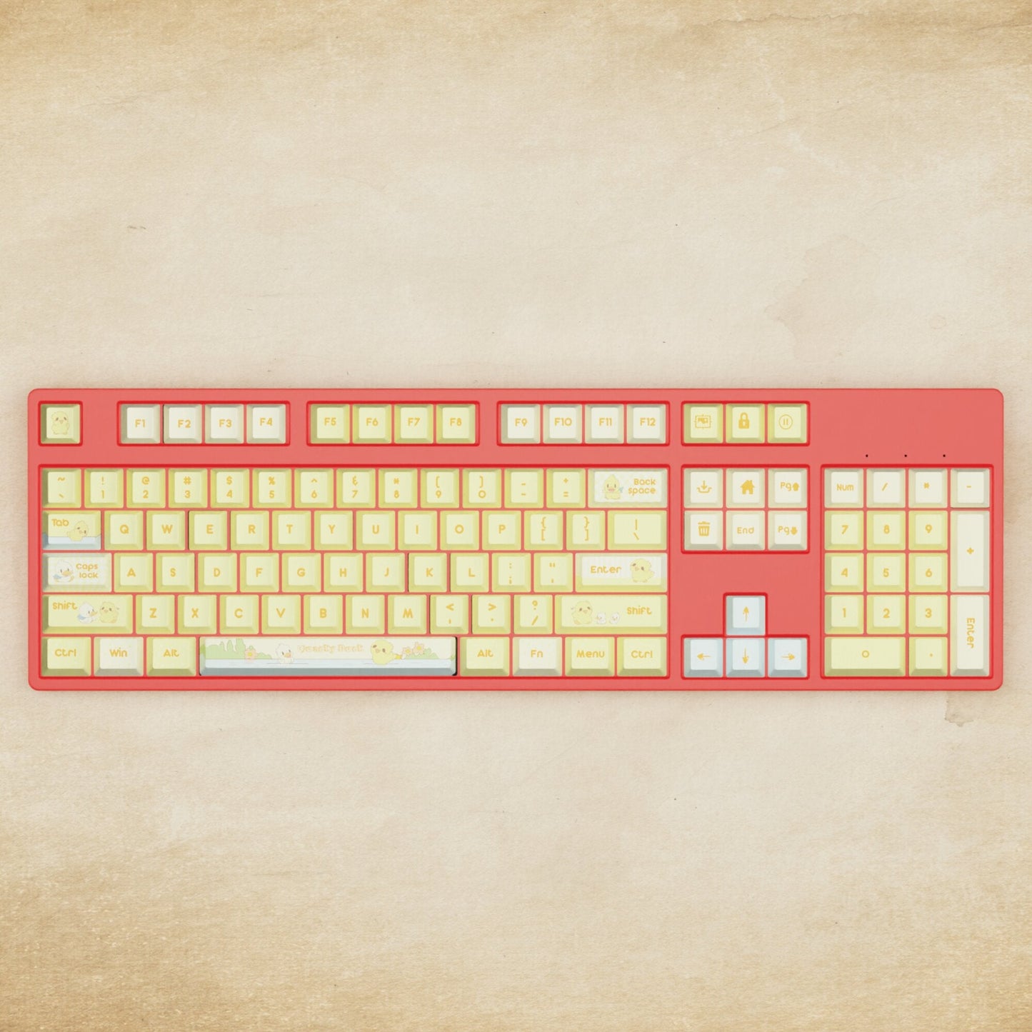 Alpha 108 - 100% Quacky Mechanical Keyboard - Goblintechkeys