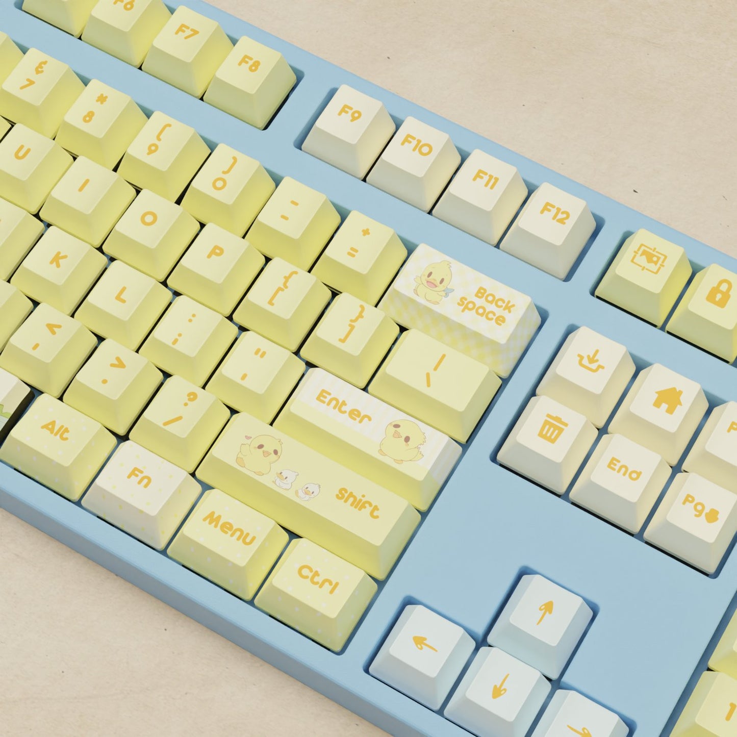 Alpha 108 - 100% Quacky Mechanical Keyboard - Goblintechkeys