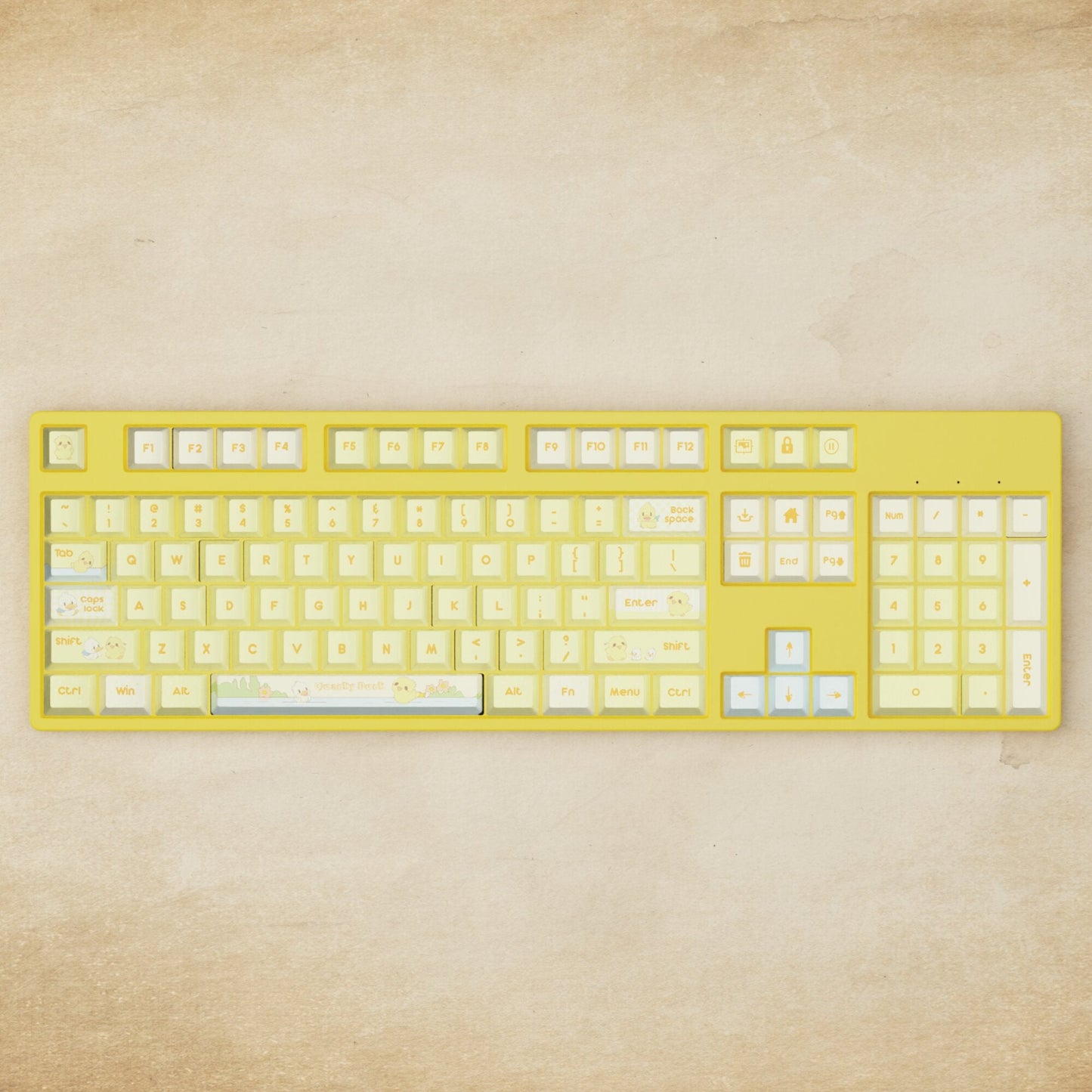 Alpha 108 - 100% Quacky Mechanical Keyboard - Goblintechkeys