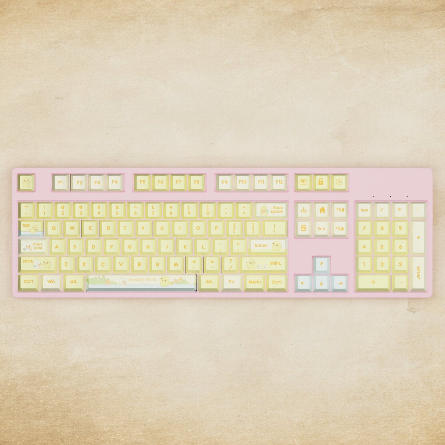 Alpha 108 - 100% Quacky Mechanical Keyboard - Goblintechkeys