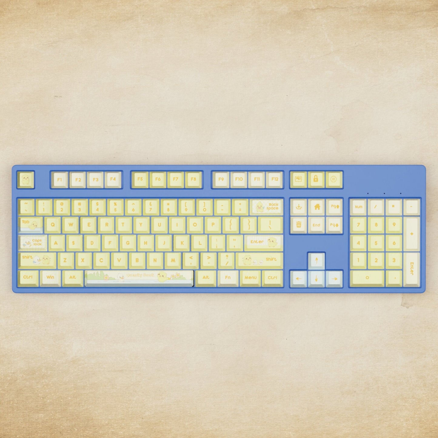 Alpha 108 - 100% Quacky Mechanical Keyboard - Goblintechkeys