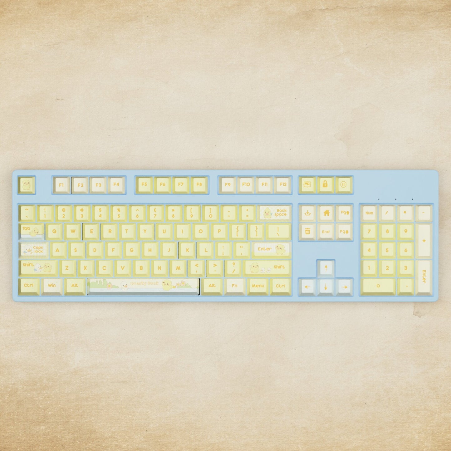 Alpha 108 - 100% Quacky Mechanical Keyboard - Goblintechkeys