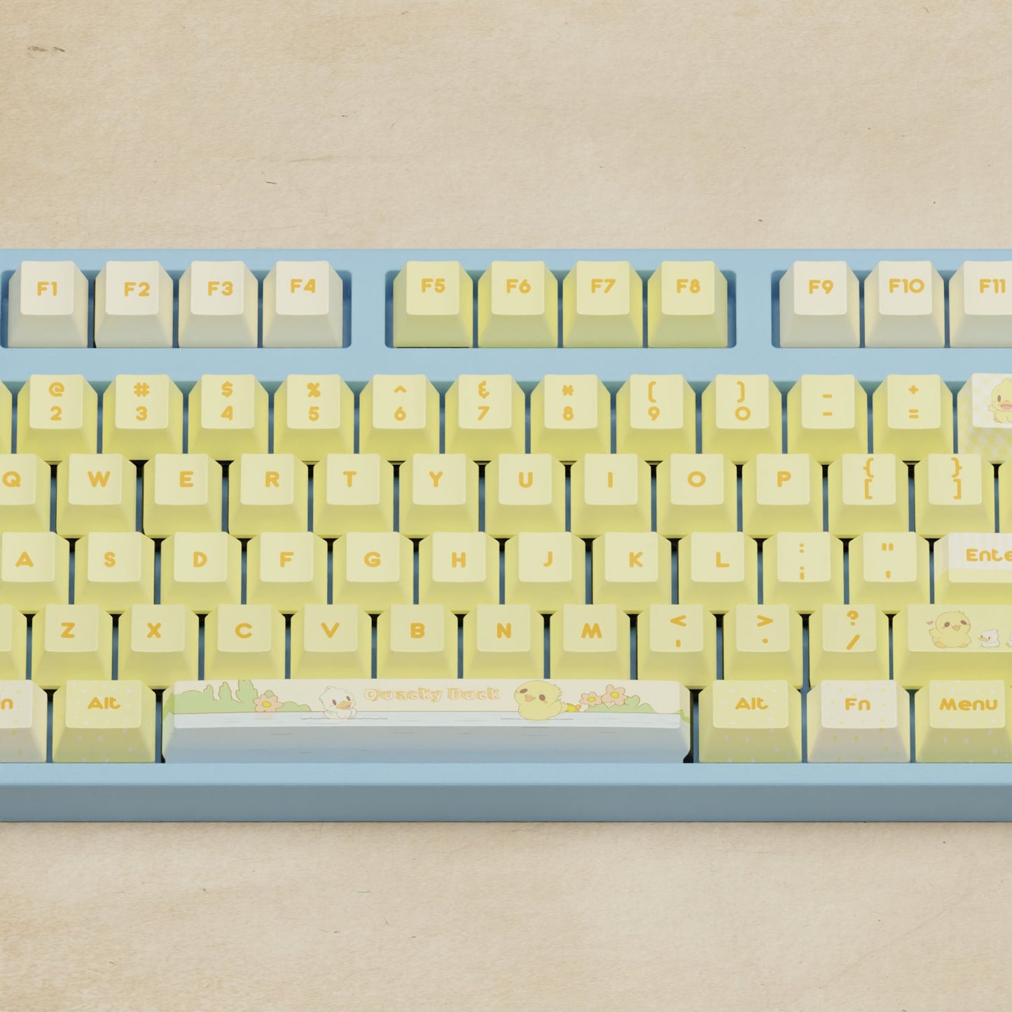 Alpha 108 - 100% Quacky Mechanical Keyboard - Goblintechkeys