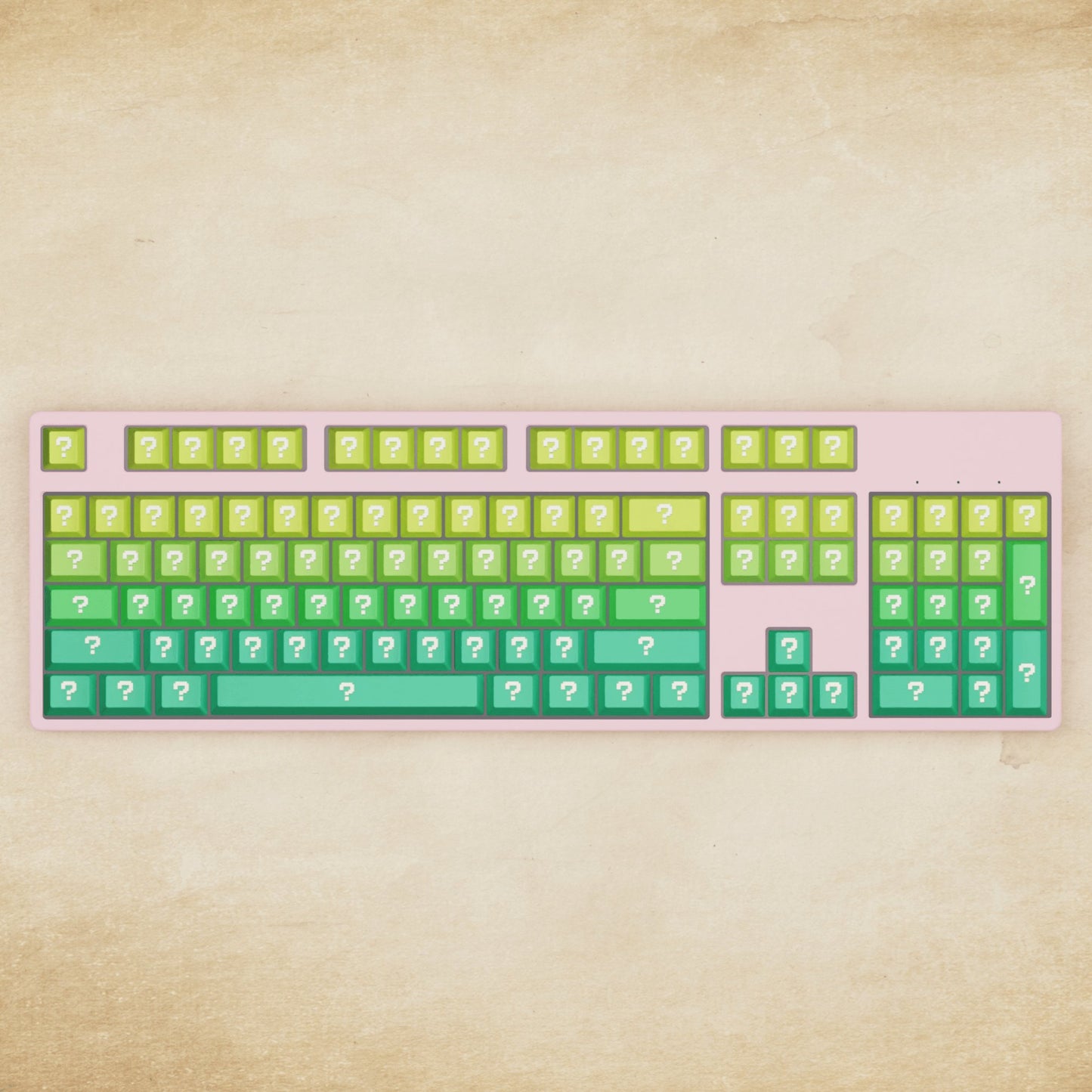 Alpha 108 - 100% Question Mechanical Keyboard - Goblintechkeys