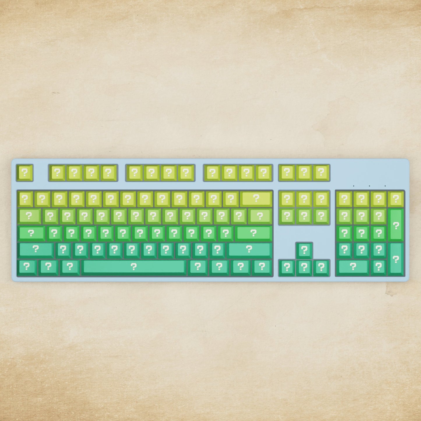 Alpha 108 - 100% Question Mechanical Keyboard - Goblintechkeys