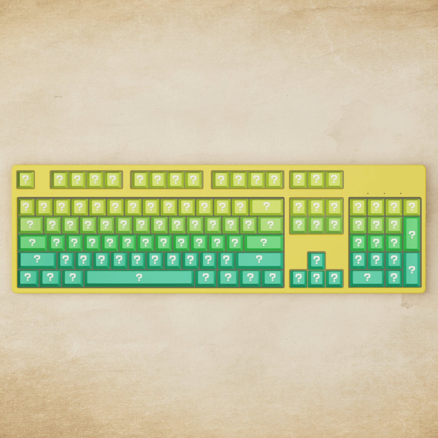 Alpha 108 - 100% Question Mechanical Keyboard - Goblintechkeys