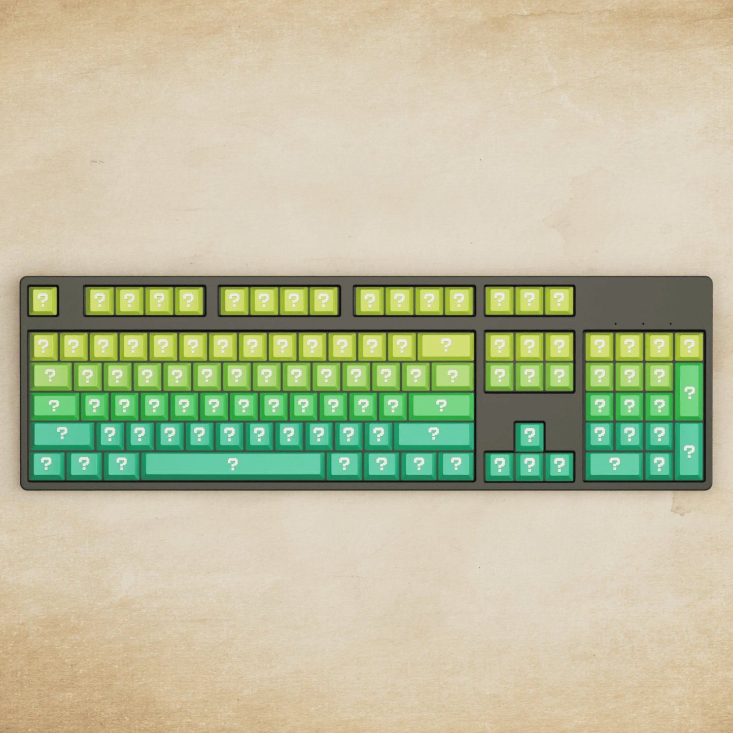 Alpha 108 - 100% Question Mechanical Keyboard - Goblintechkeys