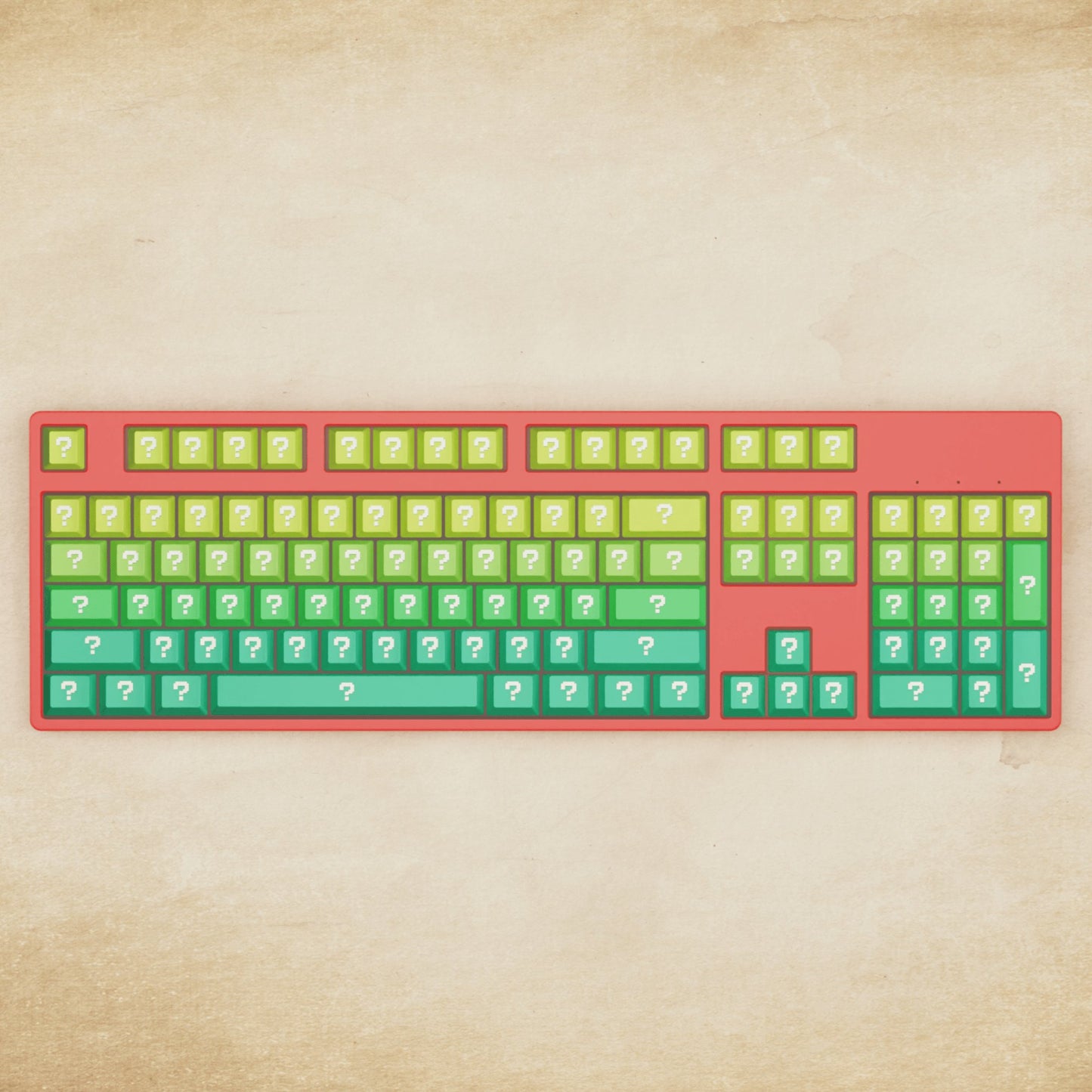 Alpha 108 - 100% Question Mechanical Keyboard - Goblintechkeys