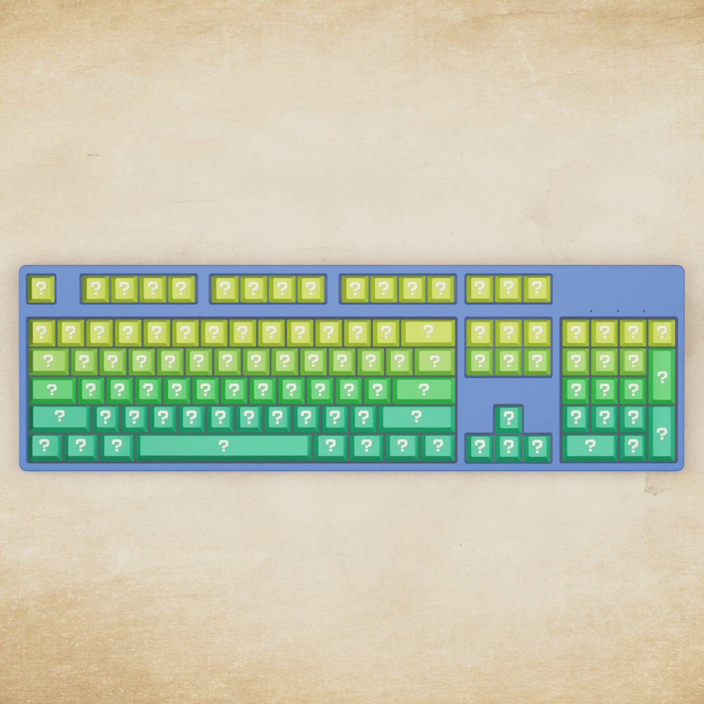Alpha 108 - 100% Question Mechanical Keyboard - Goblintechkeys