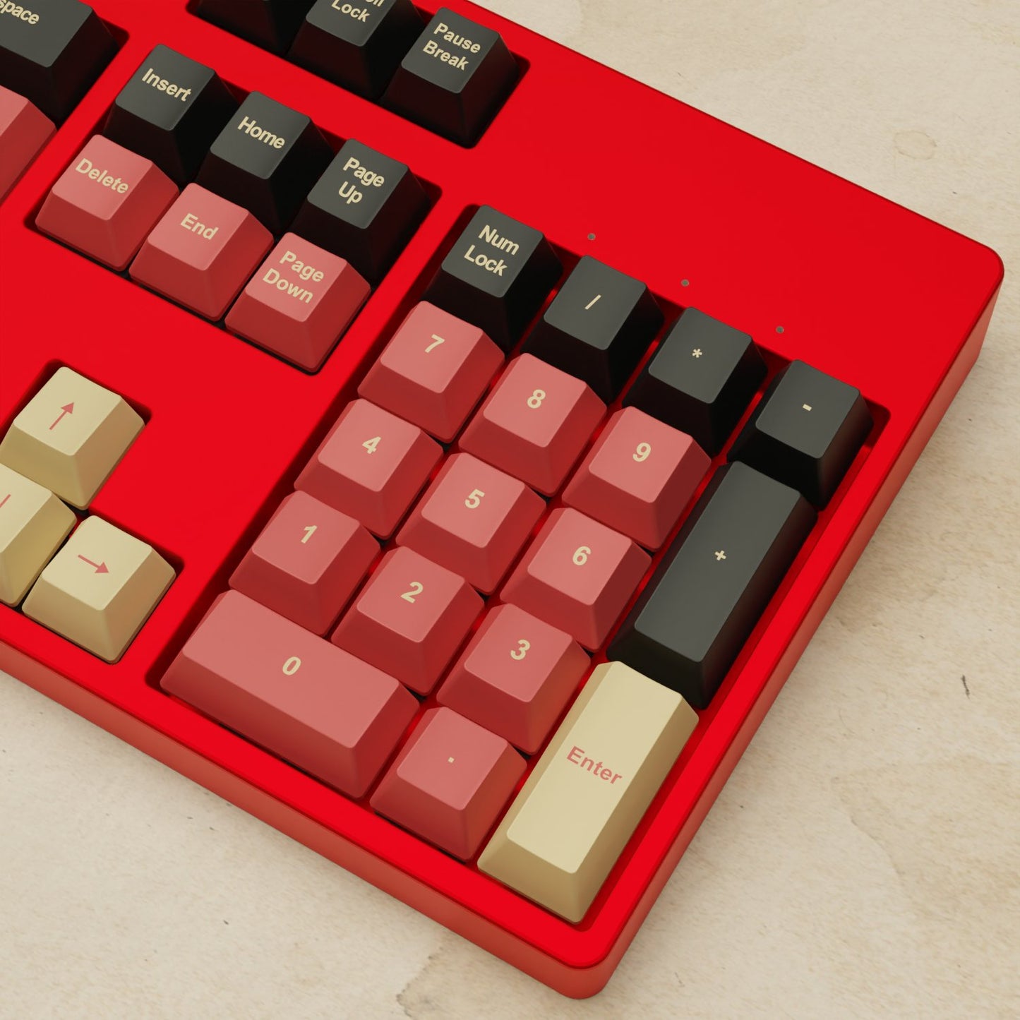 Alpha 108 - 100% Red Samurai Mechanical Keyboard - Goblintechkeys