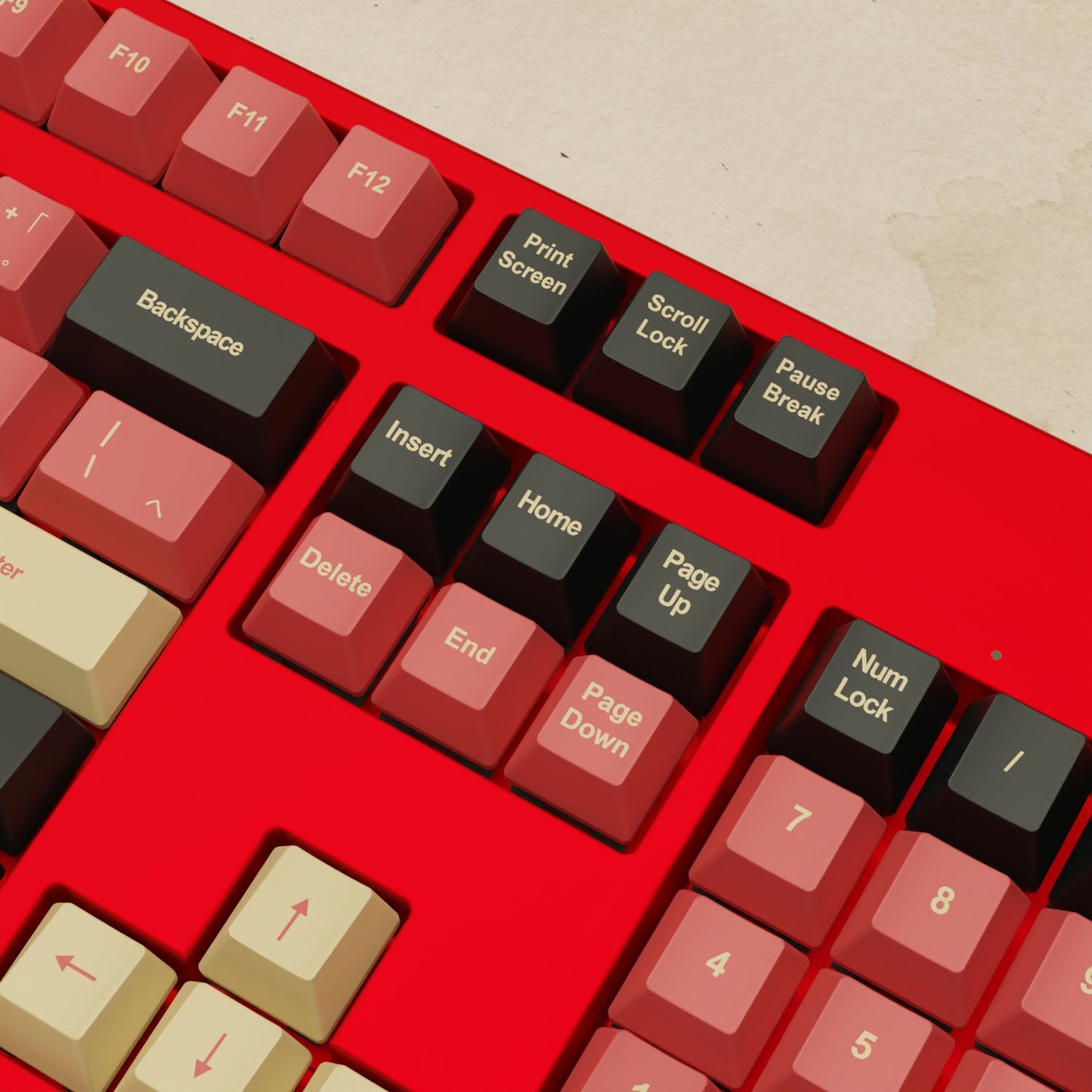 Alpha 108 - 100% Red Samurai Mechanical Keyboard - Goblintechkeys