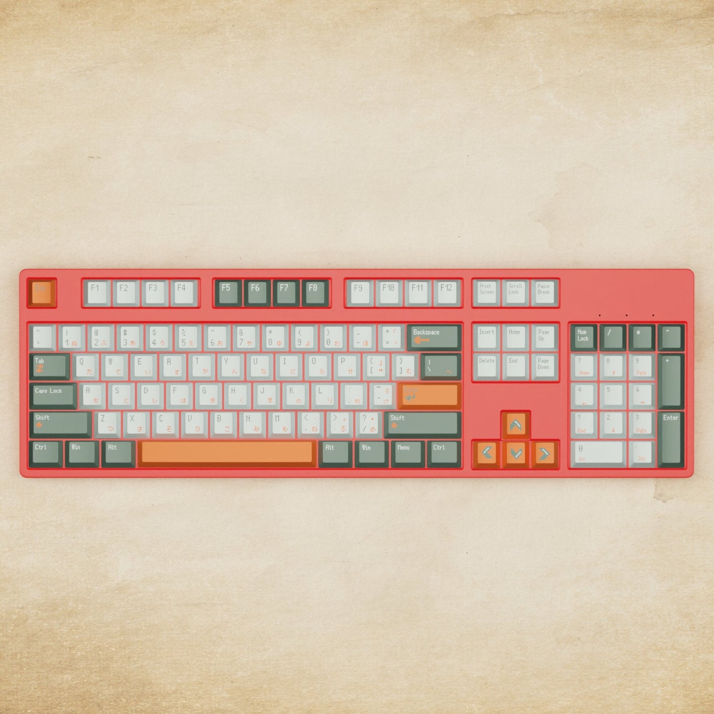 Alpha 108 - 100% Retro Mechanical Keyboard - Goblintechkeys