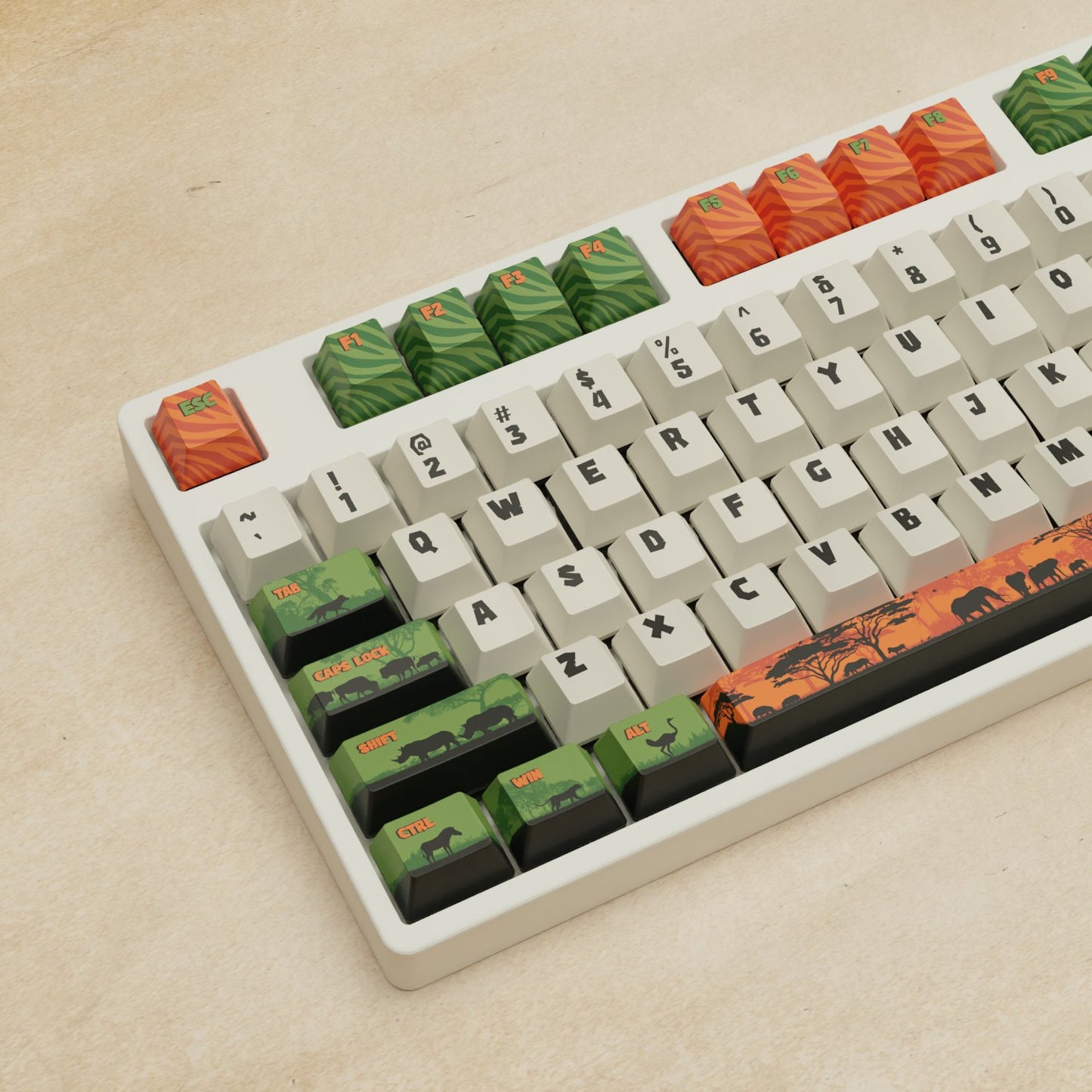 Alpha 108 - 100% Safari Mechanical Keyboard - Goblintechkeys