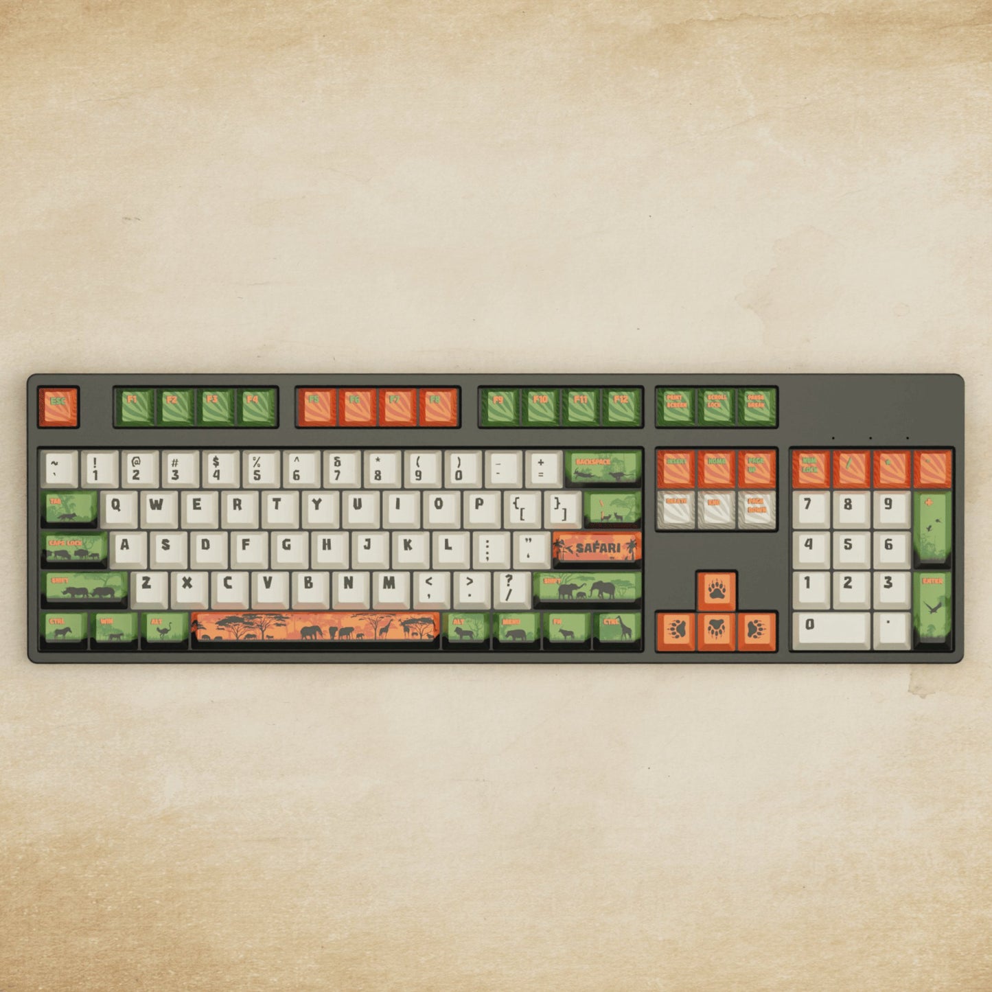 Alpha 108 - 100% Safari Mechanical Keyboard - Goblintechkeys