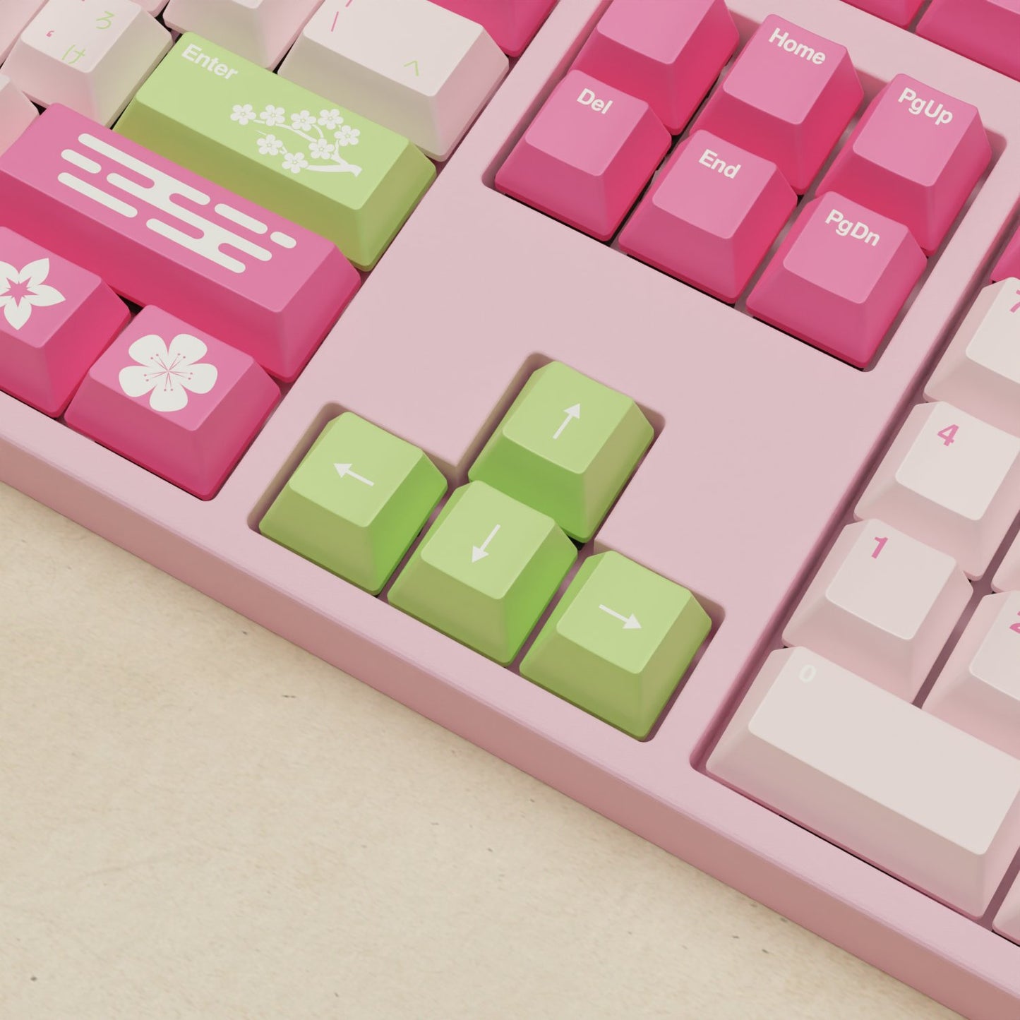 Alpha 108 - 100% Sakura Mechanical Keyboard - Goblintechkeys