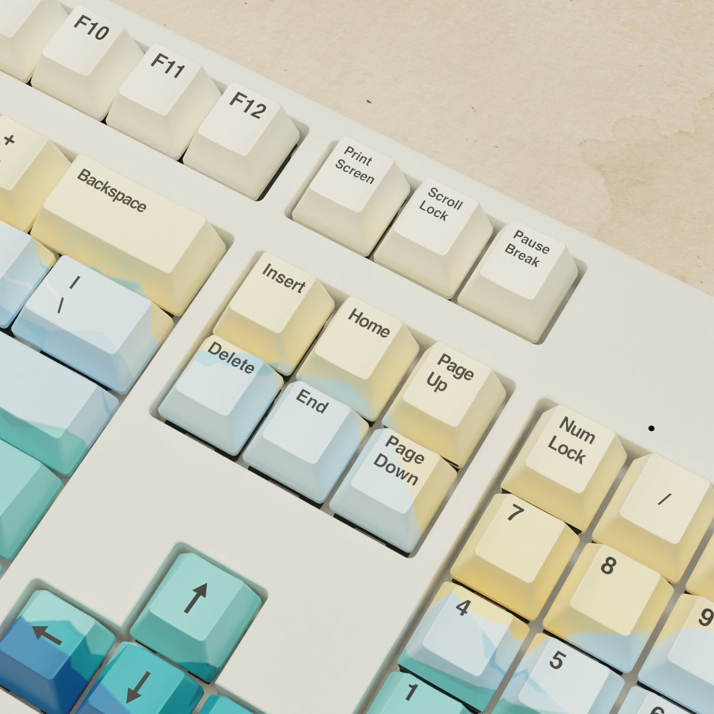 Alpha 108 - 100% Sunset Mechanical Keyboard - Goblintechkeys