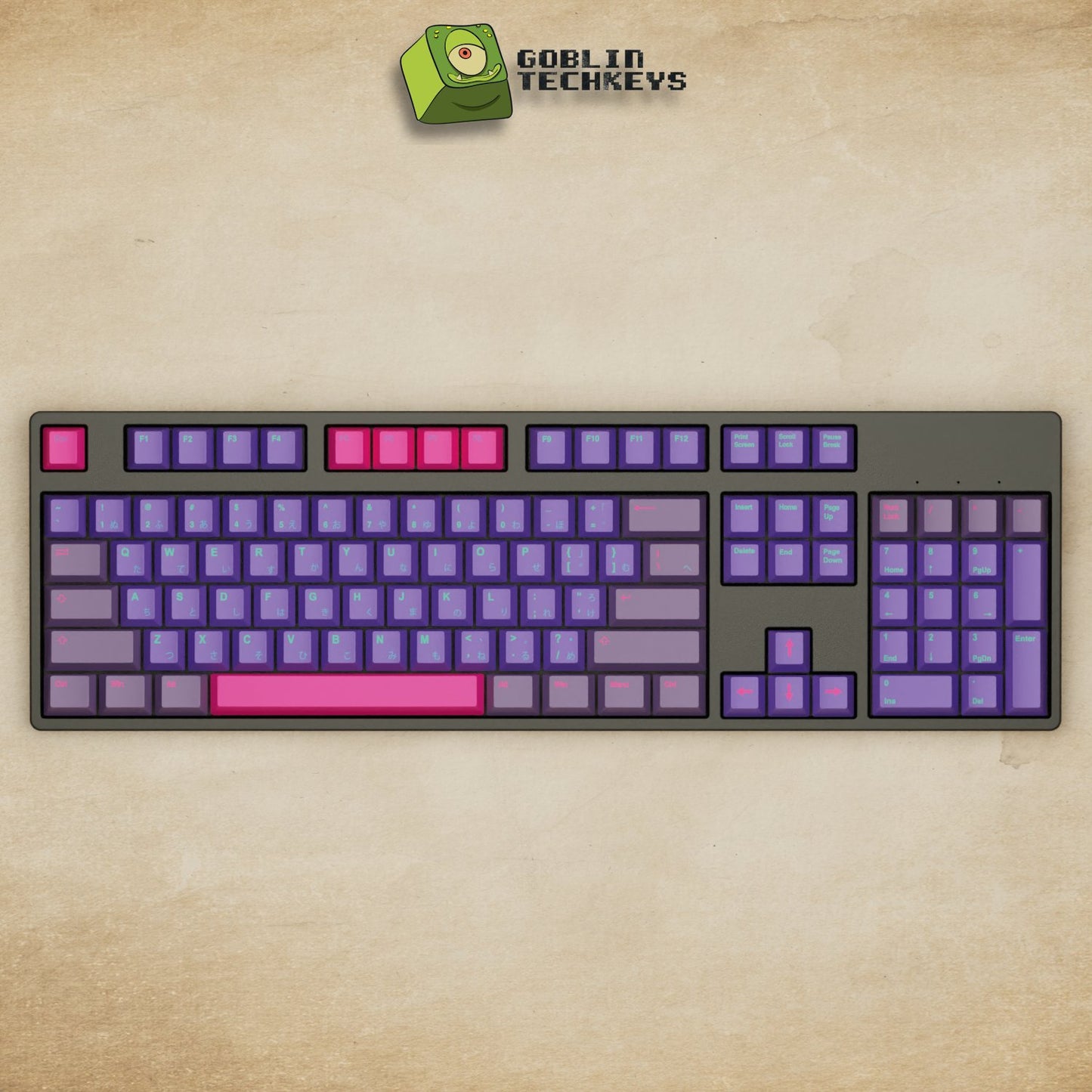 Alpha 108 - 100% Techno Mechanical Keyboard - Goblintechkeys