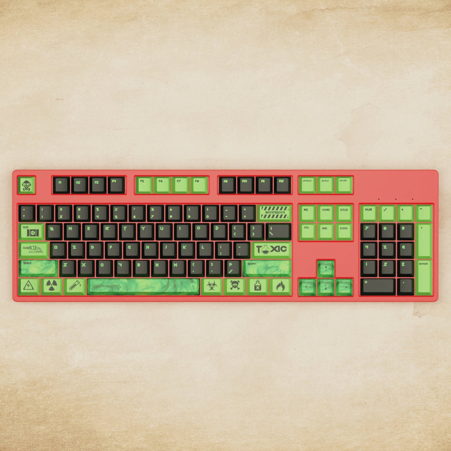 Alpha 108 - 100% Toxic Mechanical Keyboard - Goblintechkeys