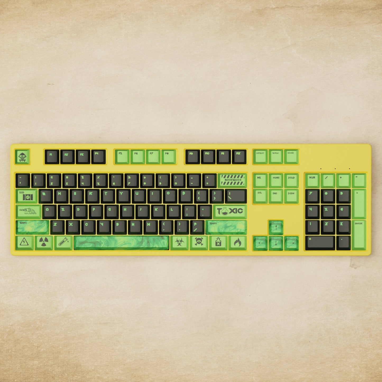 Alpha 108 - 100% Toxic Mechanical Keyboard - Goblintechkeys