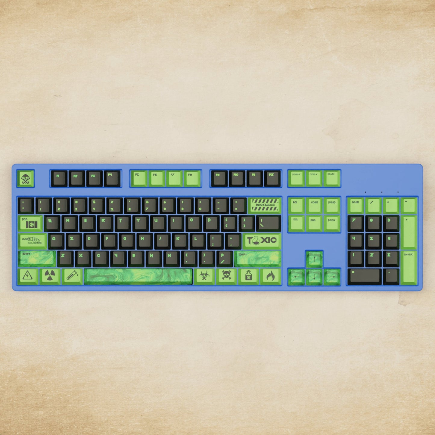 Alpha 108 - 100% Toxic Mechanical Keyboard - Goblintechkeys