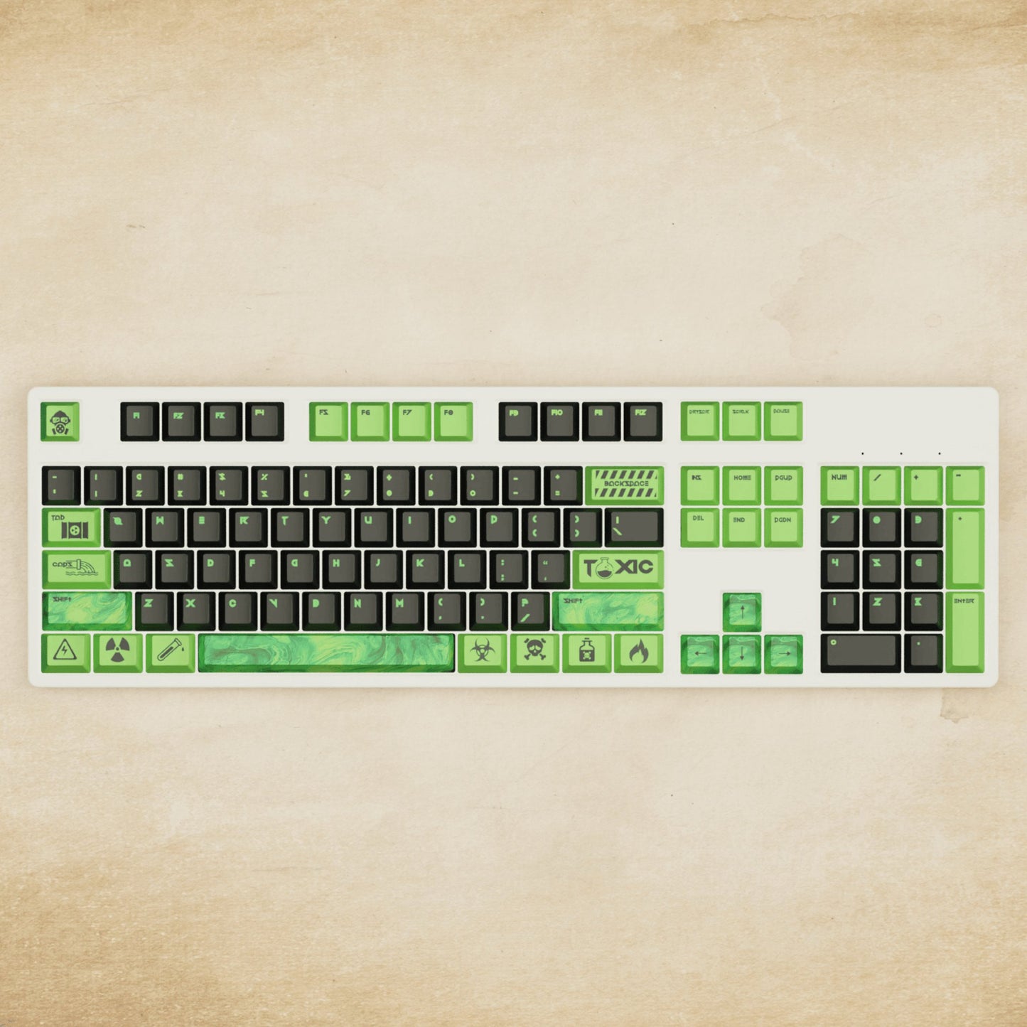 Alpha 108 - 100% Toxic Mechanical Keyboard - Goblintechkeys