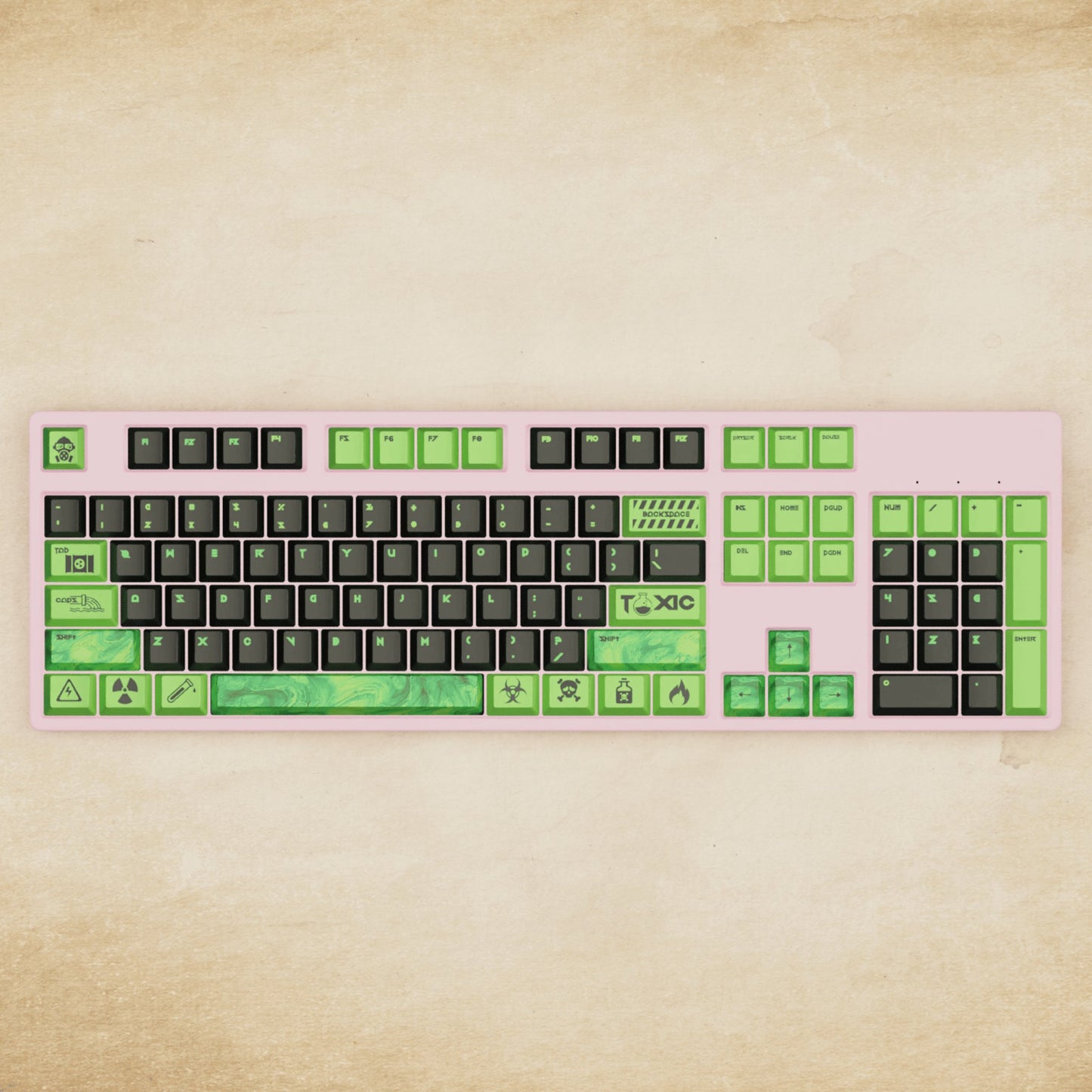 Alpha 108 - 100% Toxic Mechanical Keyboard - Goblintechkeys