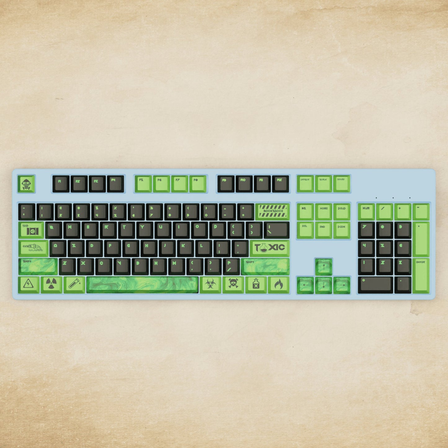 Alpha 108 - 100% Toxic Mechanical Keyboard - Goblintechkeys