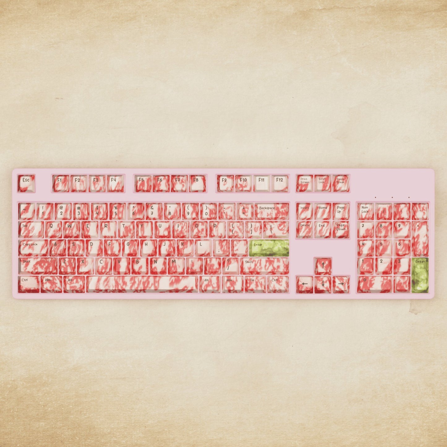 Alpha 108 - 100% Wagyu Mechanical Keyboard - Goblintechkeys